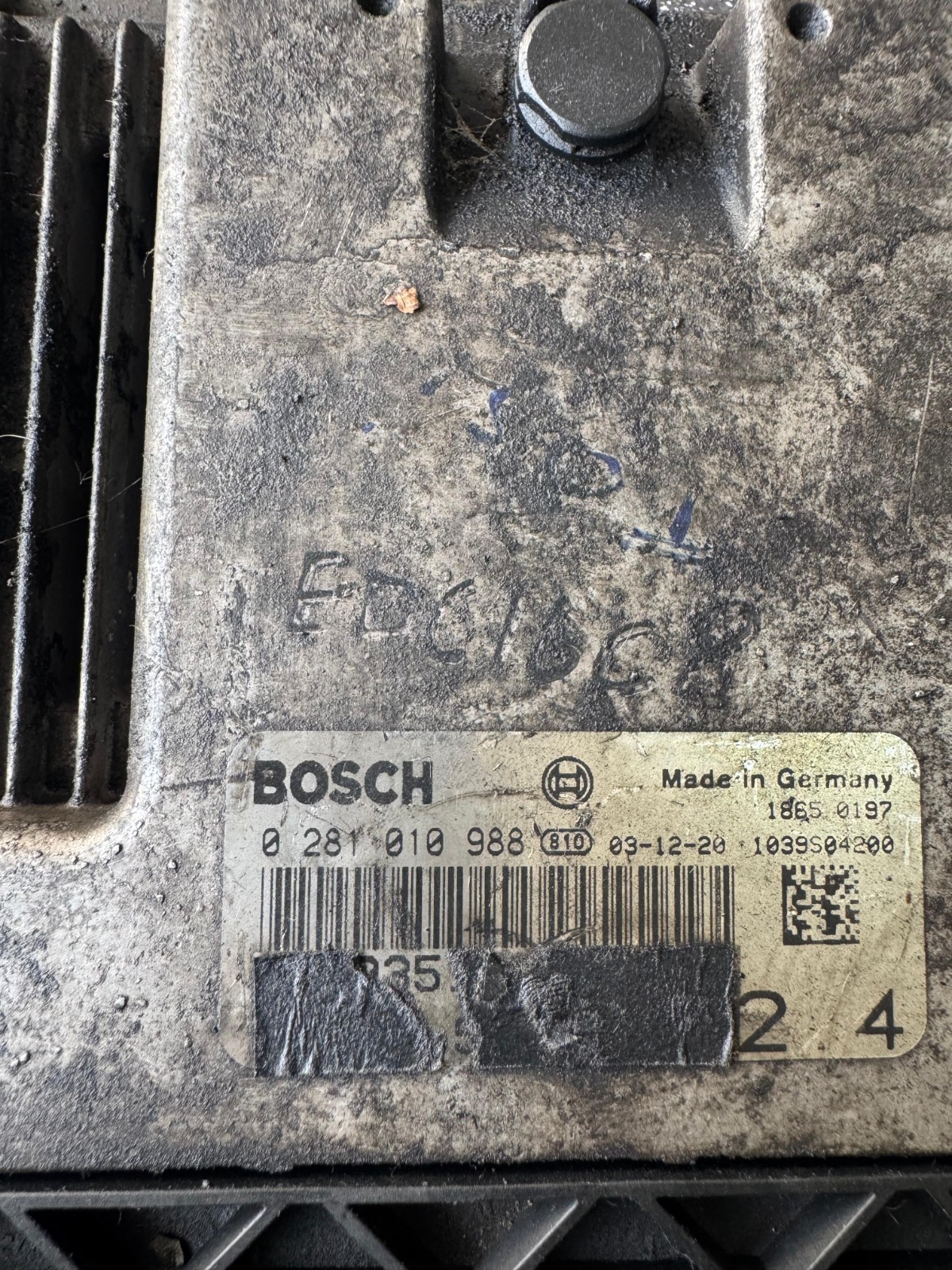 Bosch ECU 55193518 EDC16C8 0281010988 Engine Control Unit