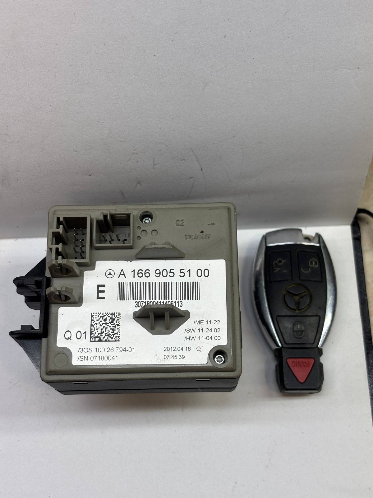 Mercedes EZS ESL ELV A2129055400 Ignition Switch Start Module