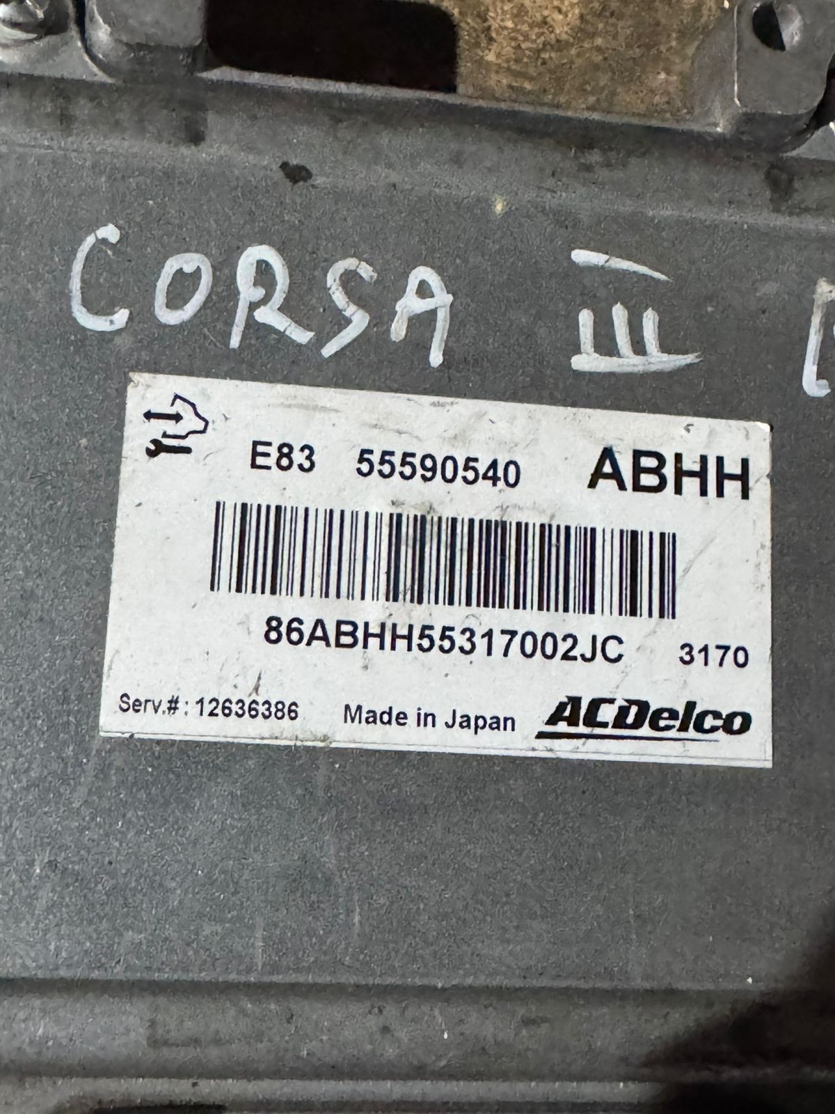 Delco ECU 55590540 ABHH E83 12636386 Engine Control Module