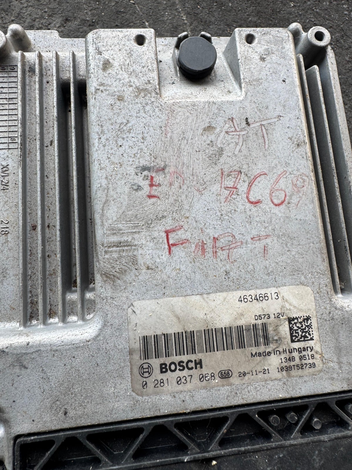 Bosch ECU 46346613 EDC17C69 0281037068 Engine Control Module