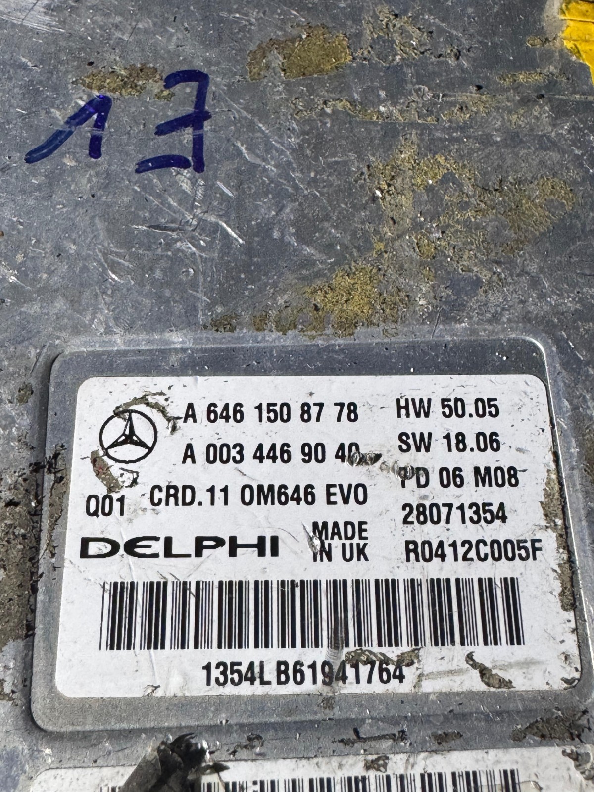 Mercedes Delphi ECU A6461508778 CRD.11 Engine Control Unit