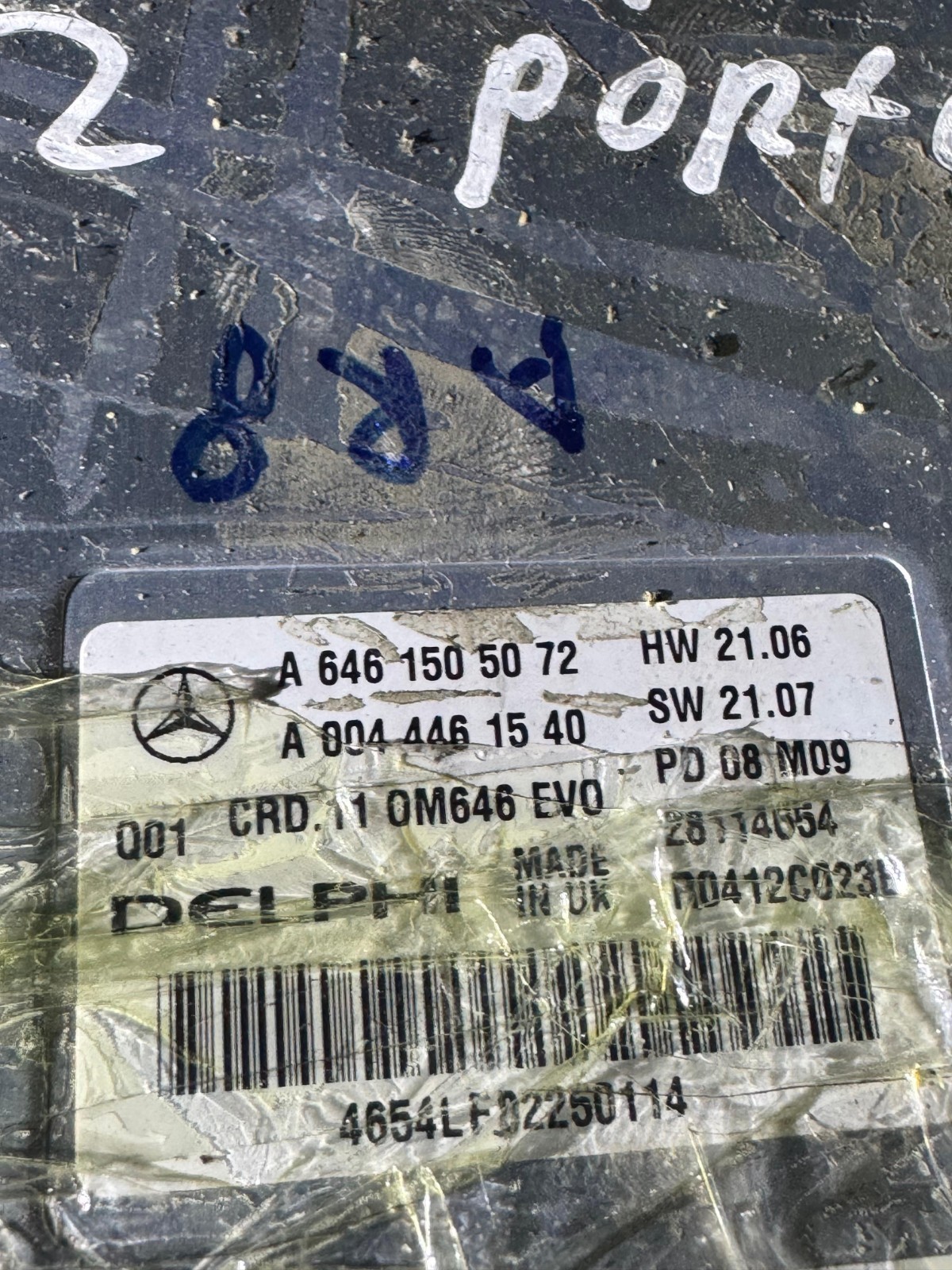 Mercedes Delphi ECU A6461505072 CRD.11 Engine Control Unit