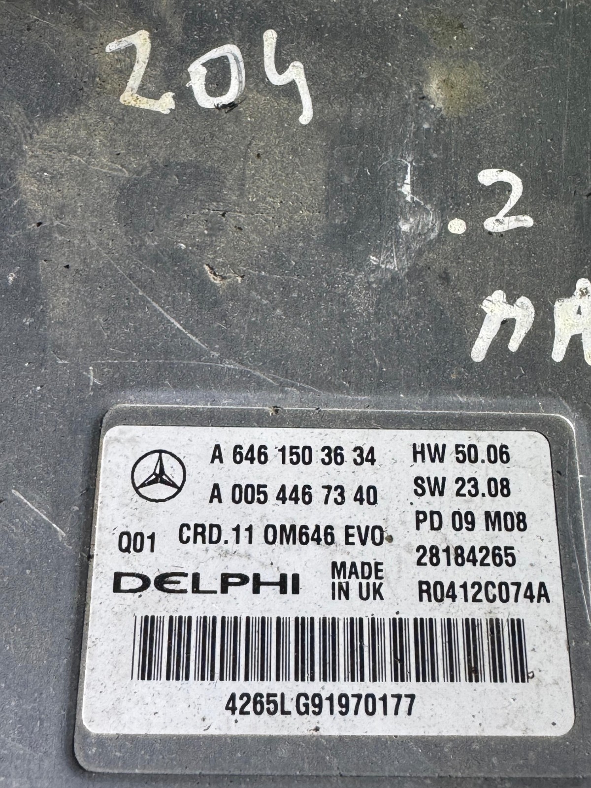 Mercedes Delphi ECU A6461503634 CRD.11 Engine Control Unit