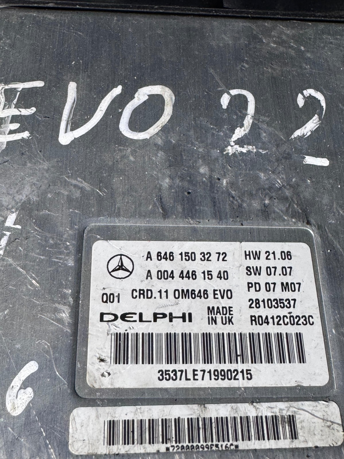 Mercedes Delphi ECU A6461503272 CRD.11 Engine Control Unit