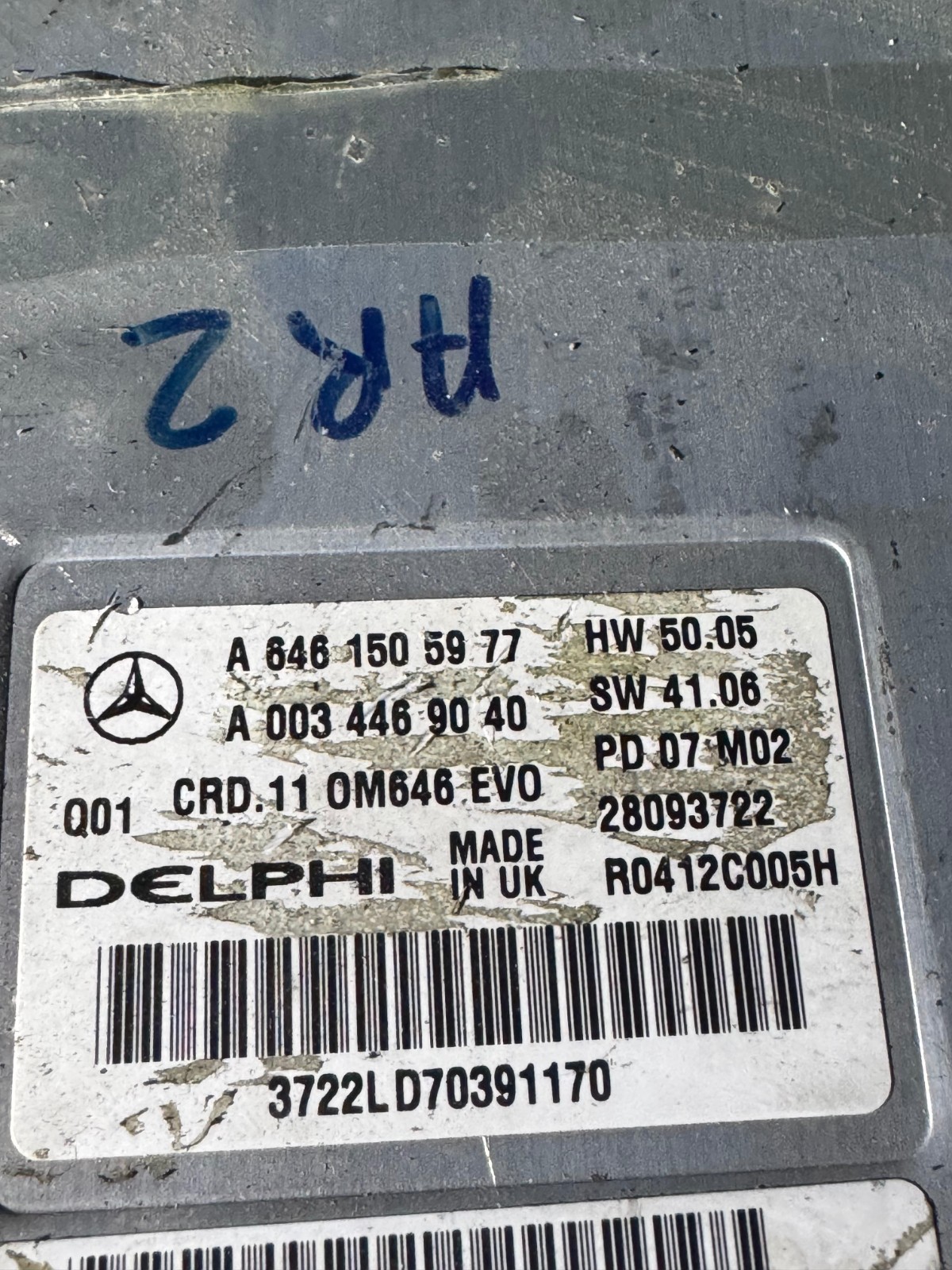 Mercedes Delphi ECU A6461505977 CRD.11 Engine Control Unit