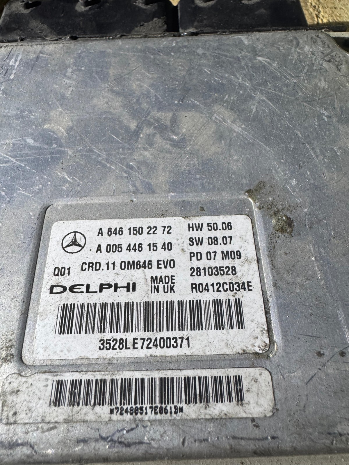 Mercedes Delphi ECU A6461502272 CRD.11 Engine Control Unit