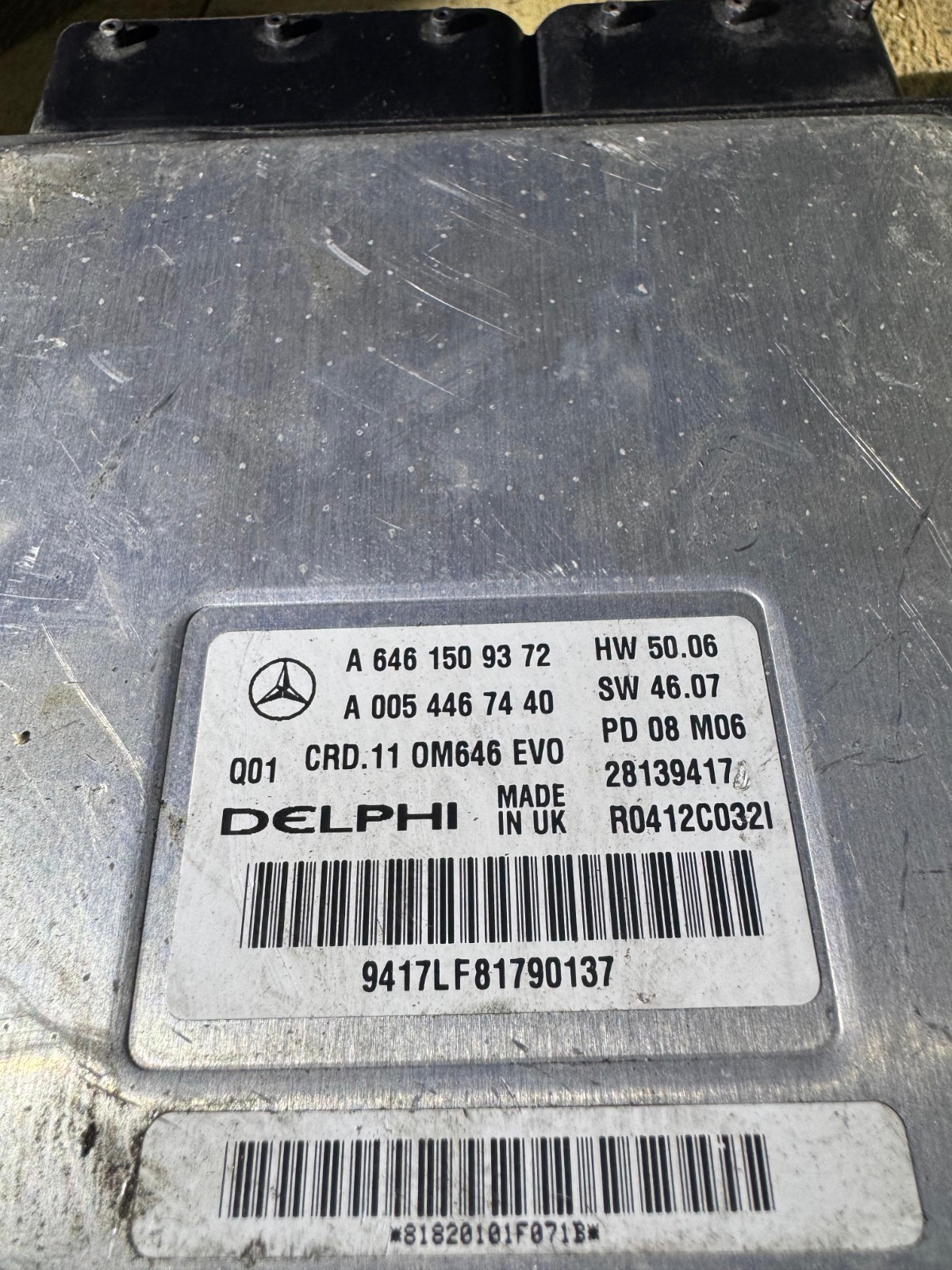 Mercedes Delphi ECU A6461509372 CRD.11 Engine Control Unit
