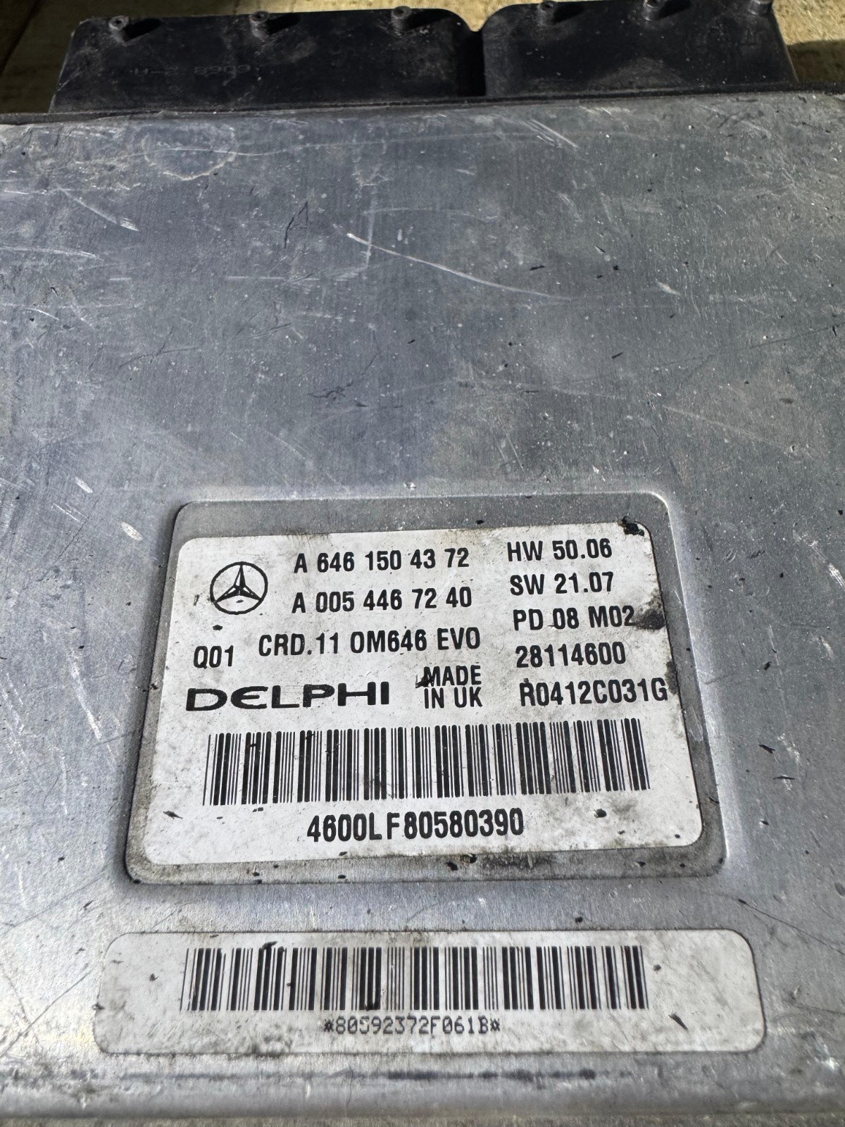 Mercedes Delphi ECU A6461504372 CRD.11 Engine Control Unit
