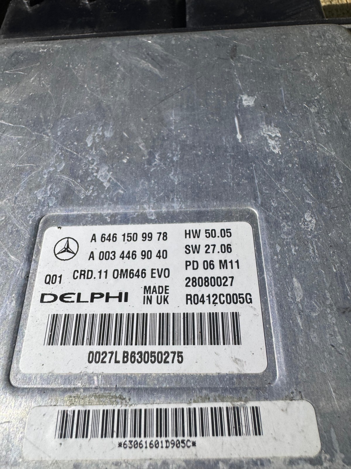 Mercedes Delphi ECU A6461509978 CRD.11 Engine Control Unit