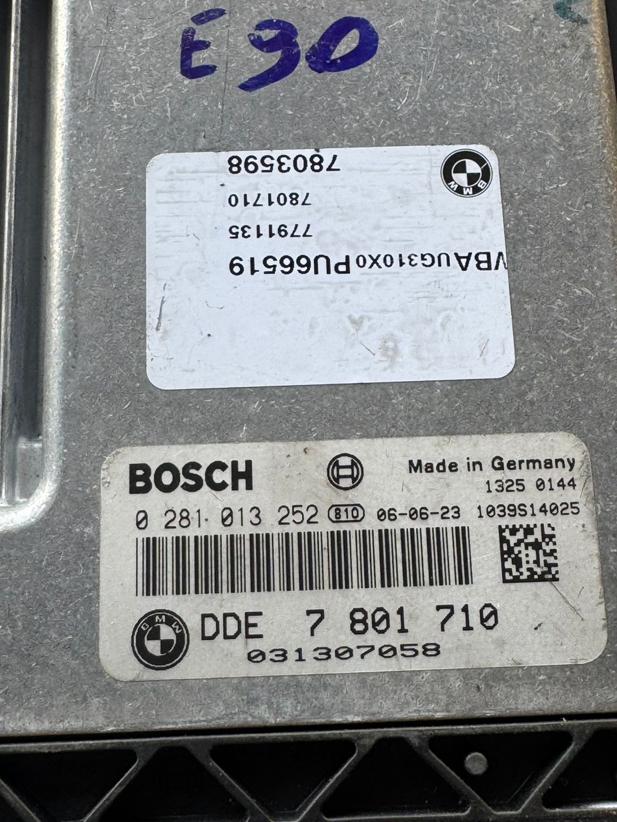 DDE7801710 Bosch EDC16C35 0281013252 Diesel Engine Control Unit