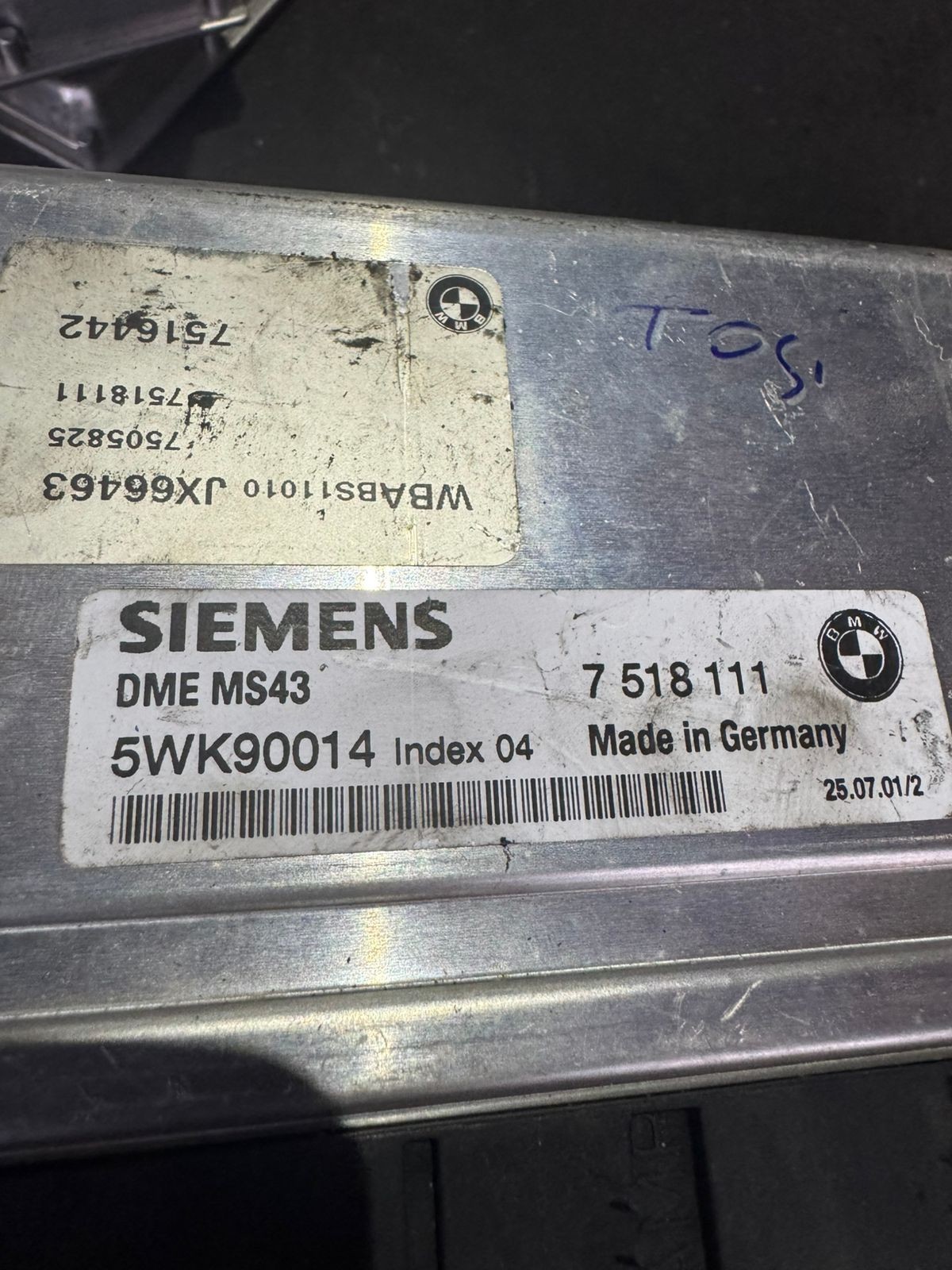 7518111 Siemens VDO 5WK90014 Petrol Engine Control Unit
