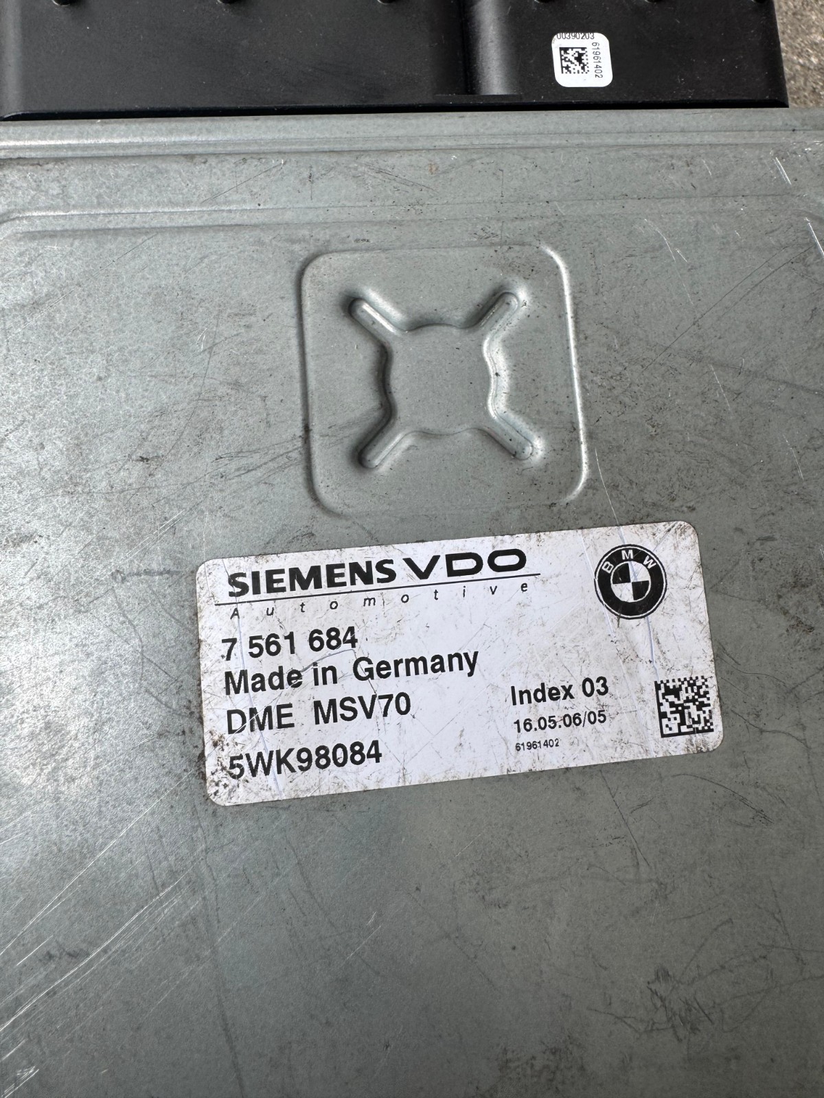 7561684 Siemens VDO DME MSV70 5WK98084 Engine Control Unit