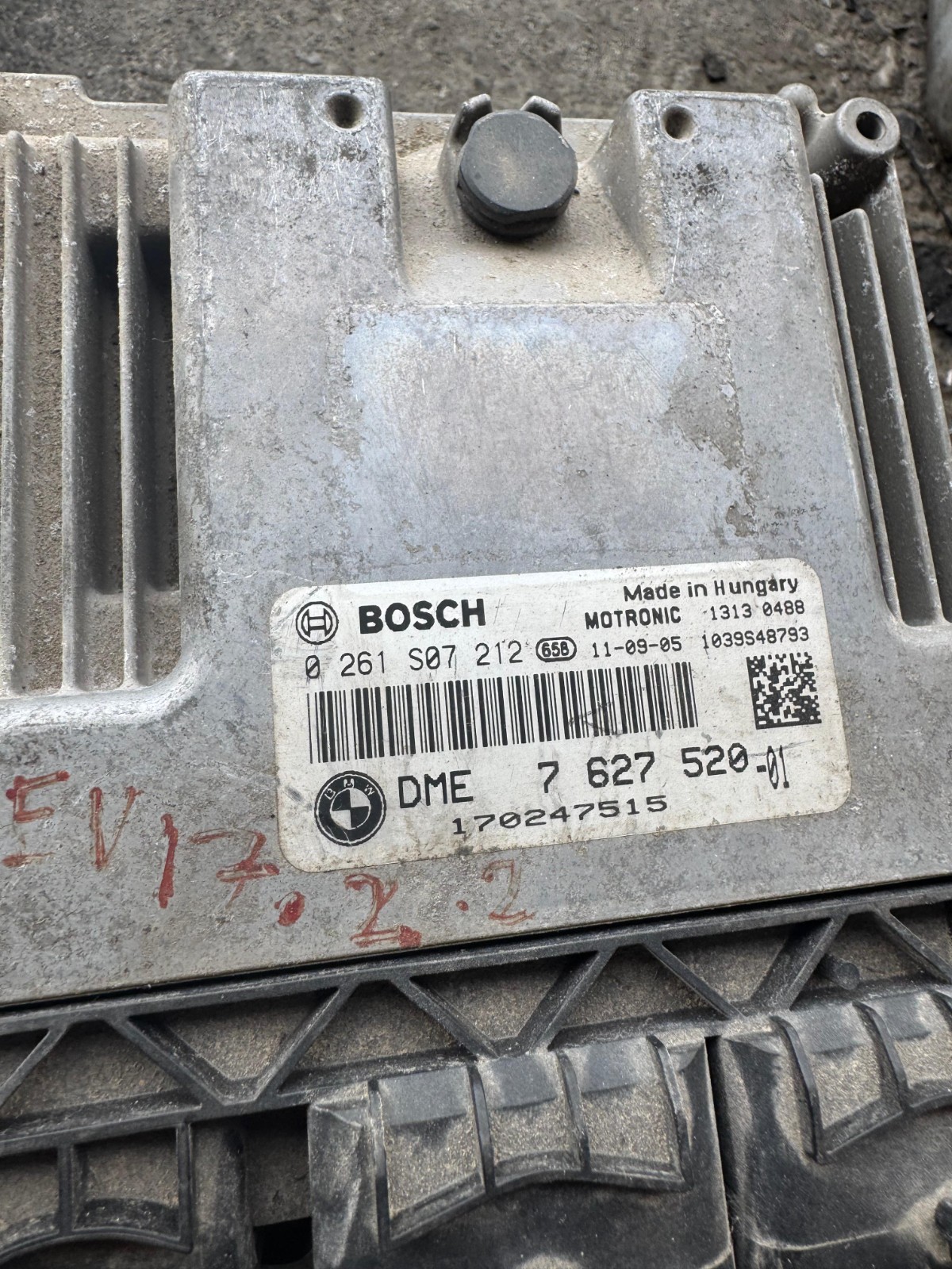 DME7627520 01 Bosch 0261S07212 Engine Control Unit
