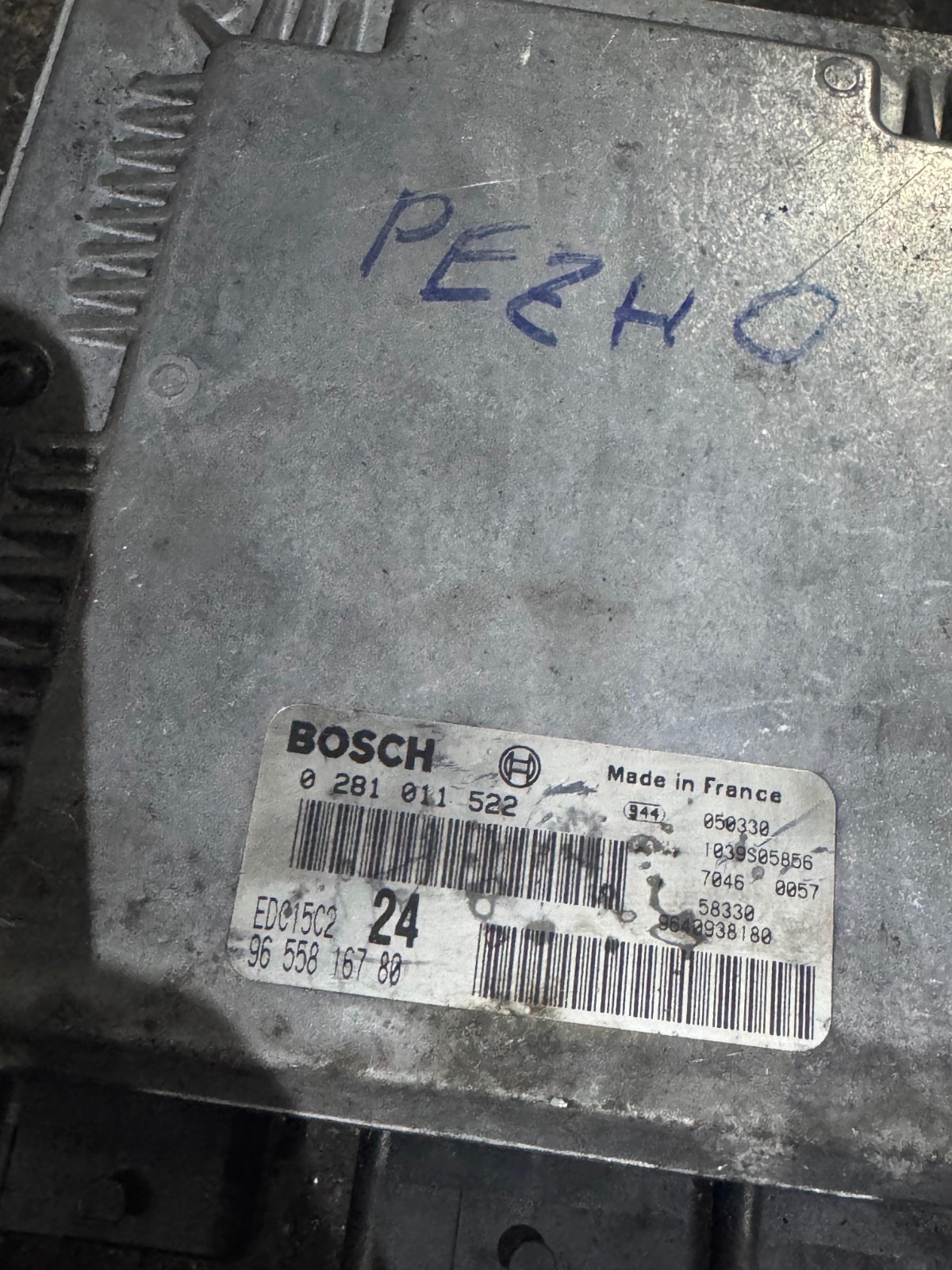 Bosch 9655816780 EDC15C2 ECU 0281011522 Diesel Engine Control Unit