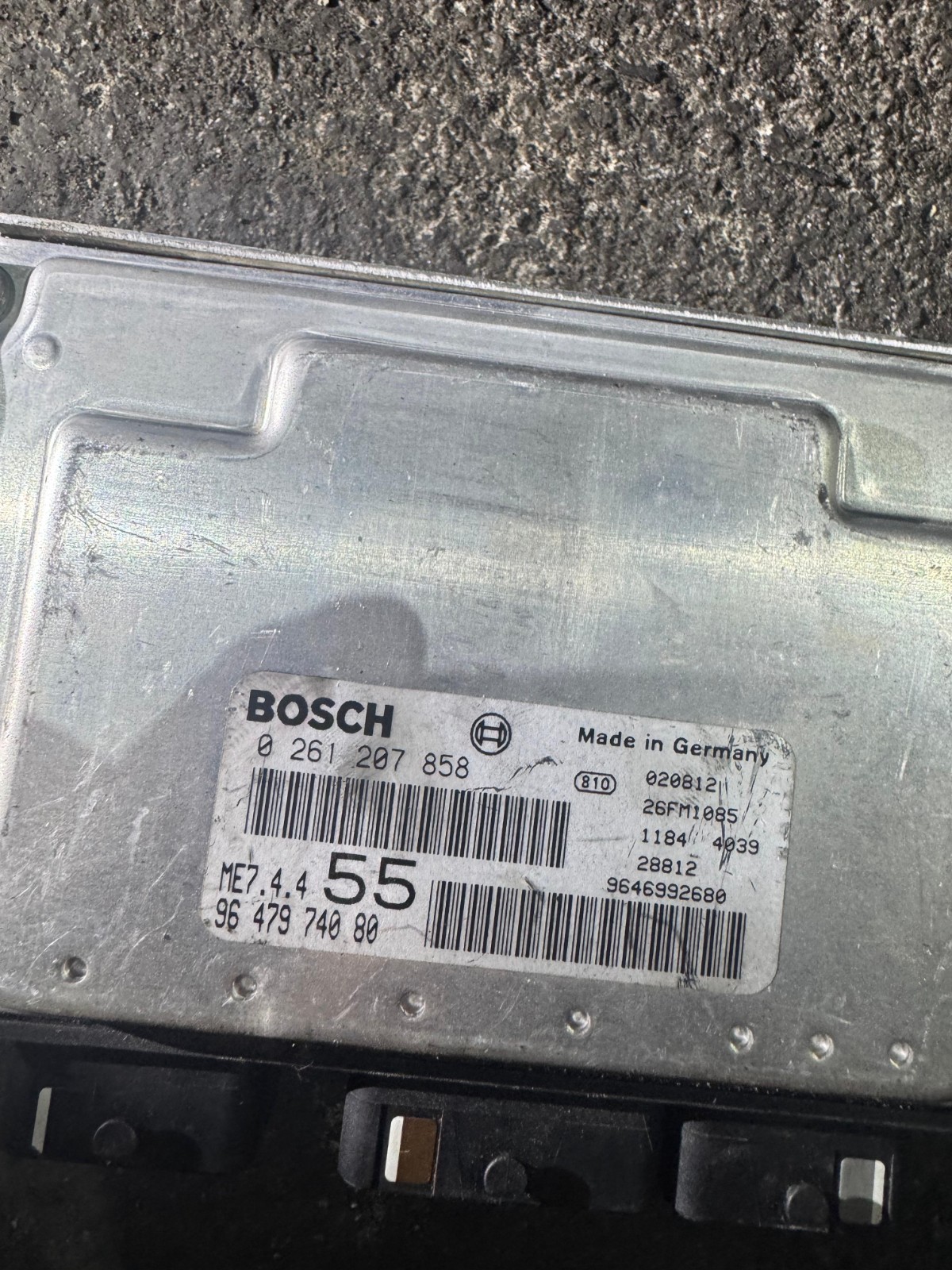 Bosch M7.4.4 ECU 9647974080 0261207858 Engine Control Unit
