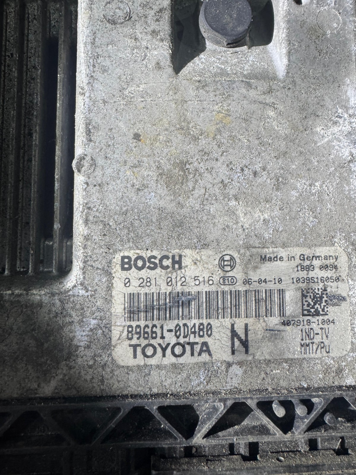 Bosch EDC16C10 ECU 89661 0D480 0281012516 Engine Control Unit for Toyota