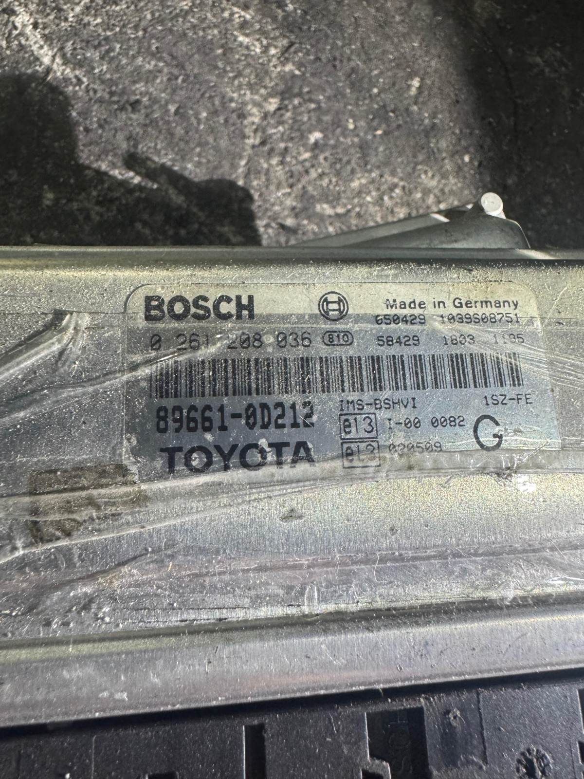 Bosch M7.9.4 ECU 89661 0D212 0261208036 Engine Control Unit for Toyota Yaris