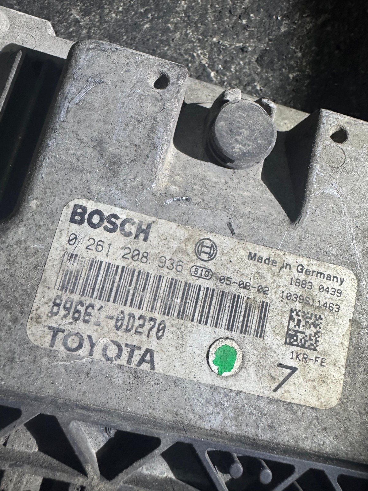 Bosch ECU 89661 0D270 0261208936 Engine Control Unit for Toyota