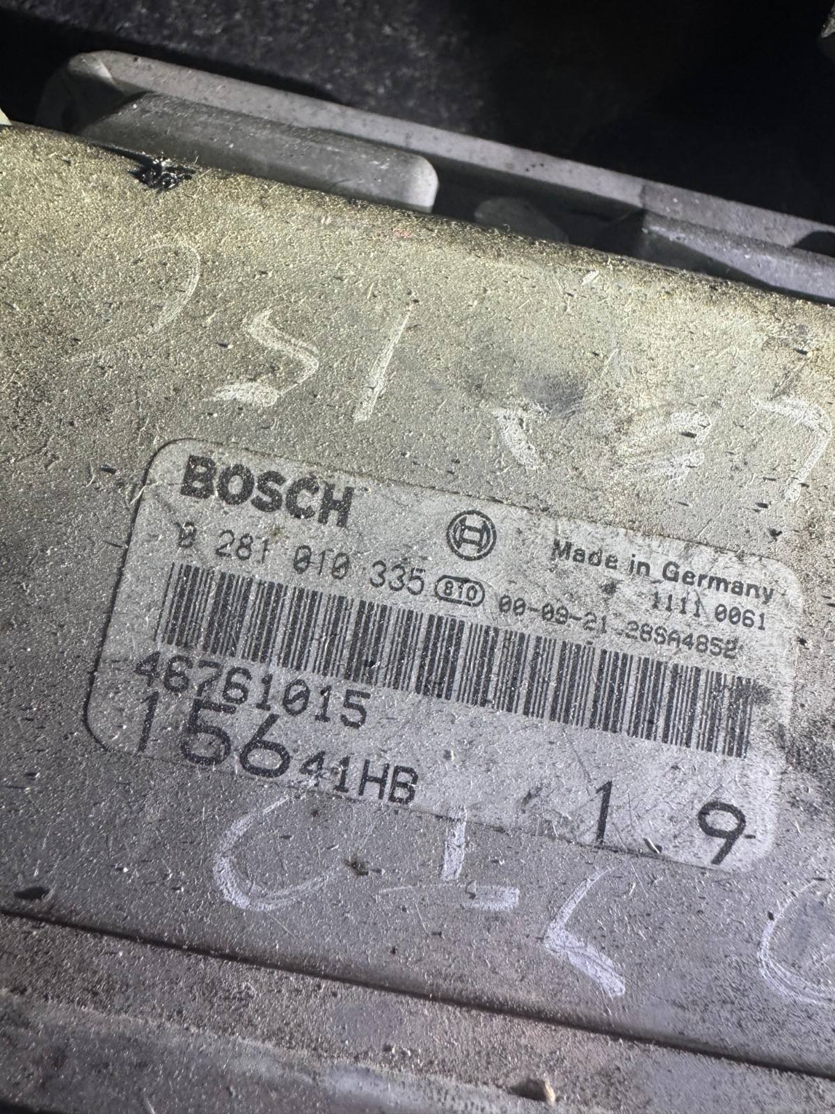 Bosch ECU 46761015 0281010335 Engine Control Unit for Fiat Alfa Romeo JTD