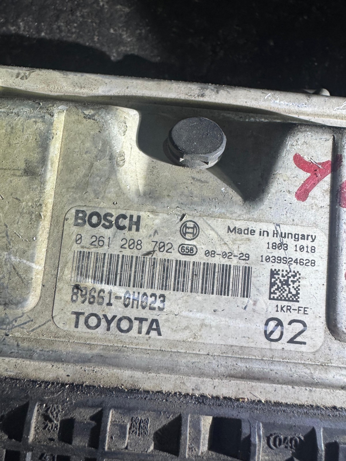 Bosch ECU 89661 0H023 0261208702 Engine Control Unit