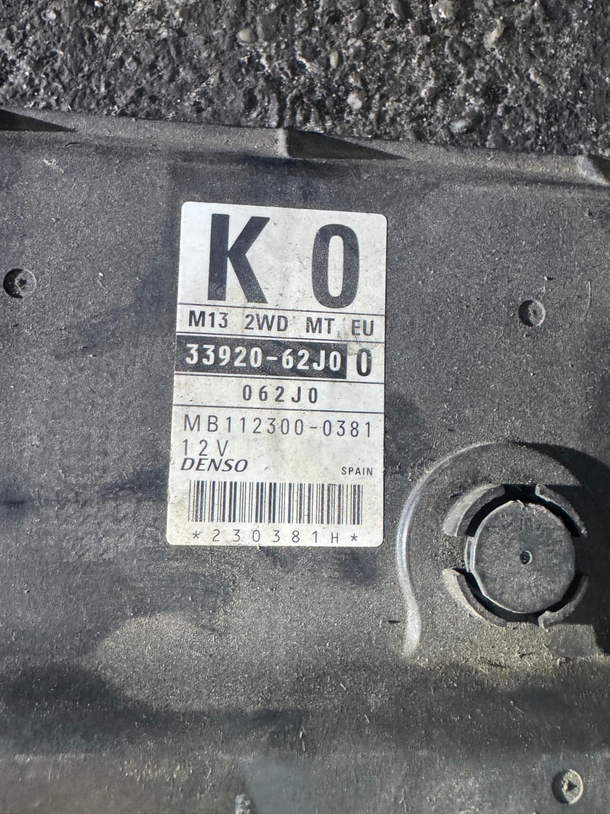 Denso ECU 33920 62J00 MB112300 0381 062J0 Engine Control Unit