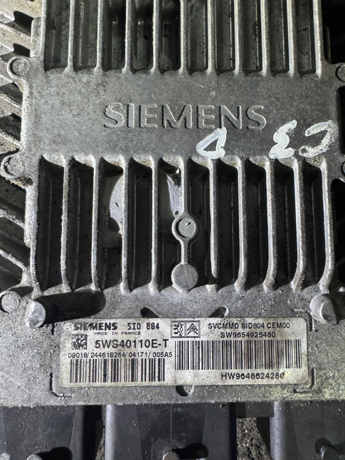 5WS40110E T Siemens SID804 SW9654925480 Engine ECU Control Unit