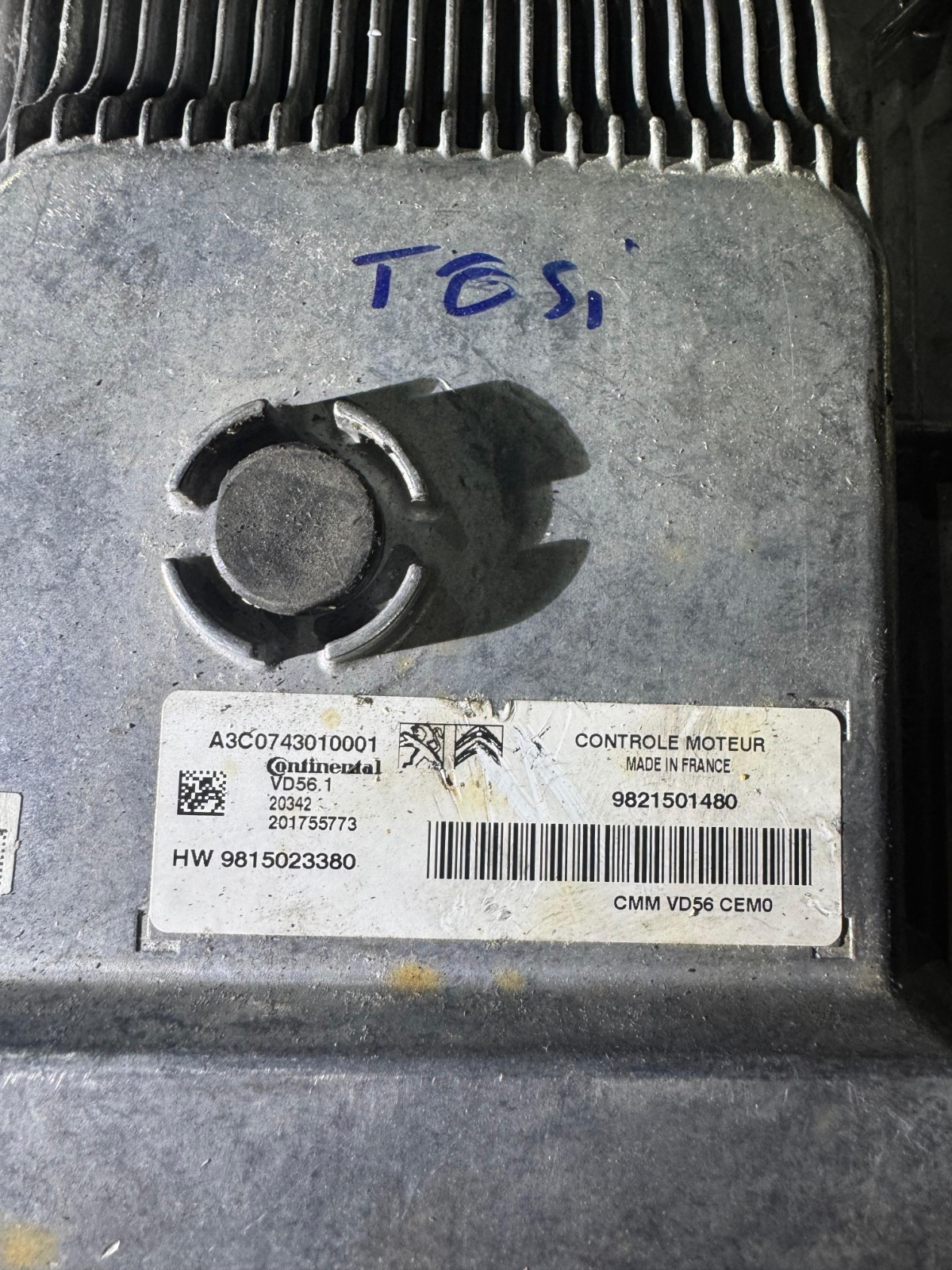 A3C0743010001 Continental VD56.1 HW9815023380 9821501480 ECU Module