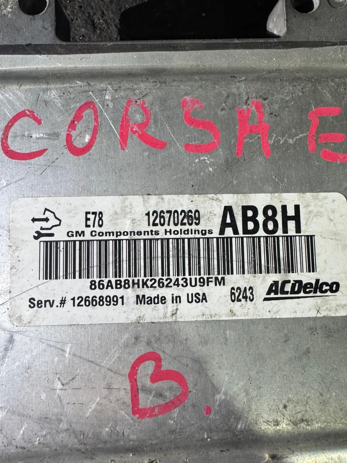 12670269 ACDelco E78 12668991 Engine ECU Control Module
