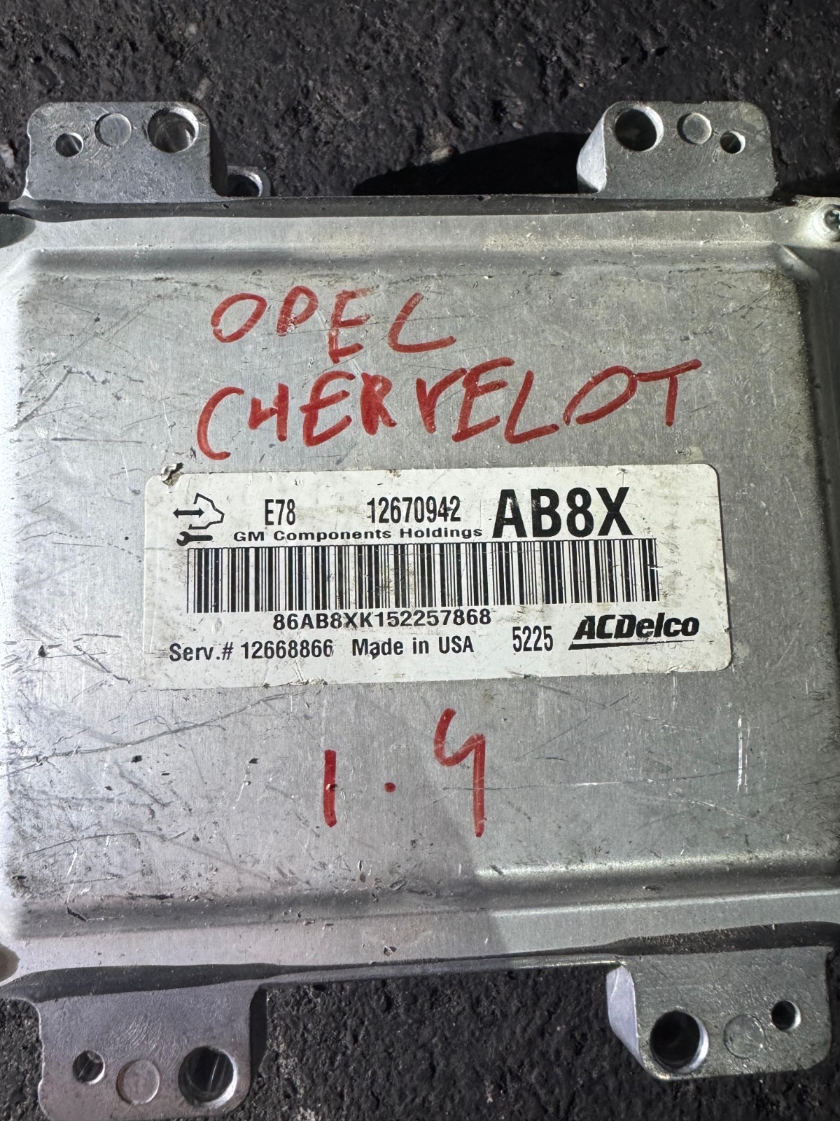 12670942 ACDelco E78 12668866 Engine ECU Control Unit