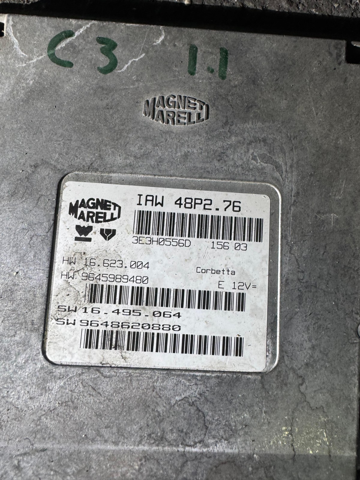 9645989480 Magneti Marelli IAW 48P2.76 9648620880 Engine ECU