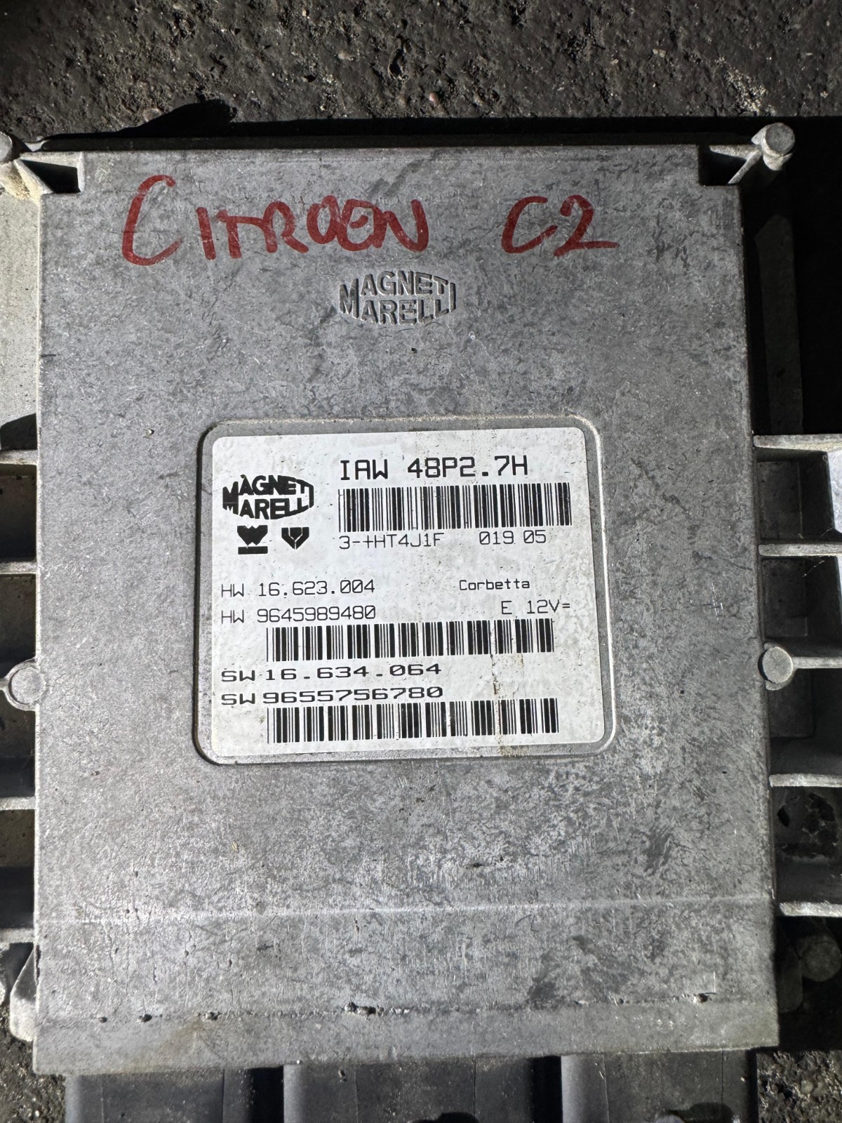9645989480 Magneti Marelli IAW 47P2.7H 9655756780 Petrol ECU