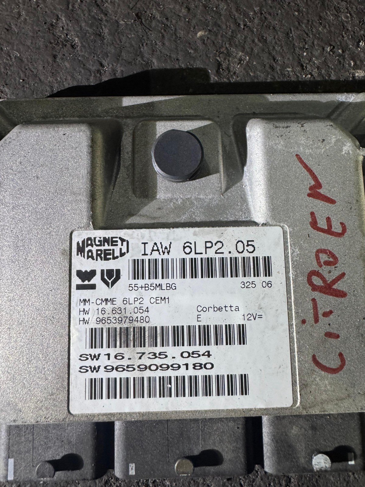 9653979480 Magneti Marelli IAW 6LP2.05 9659099180 Engine ECU