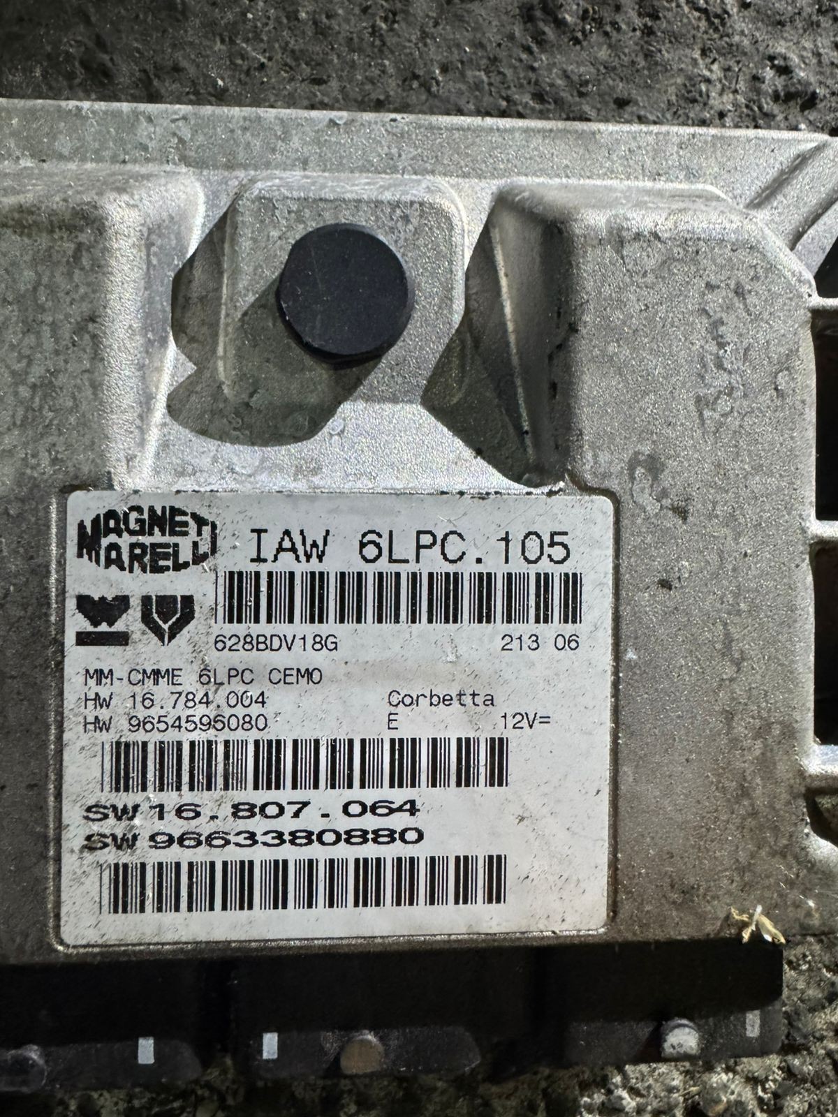 9654596080 Magneti Marelli IAW 6LPC.105 9663380880 Engine ECU