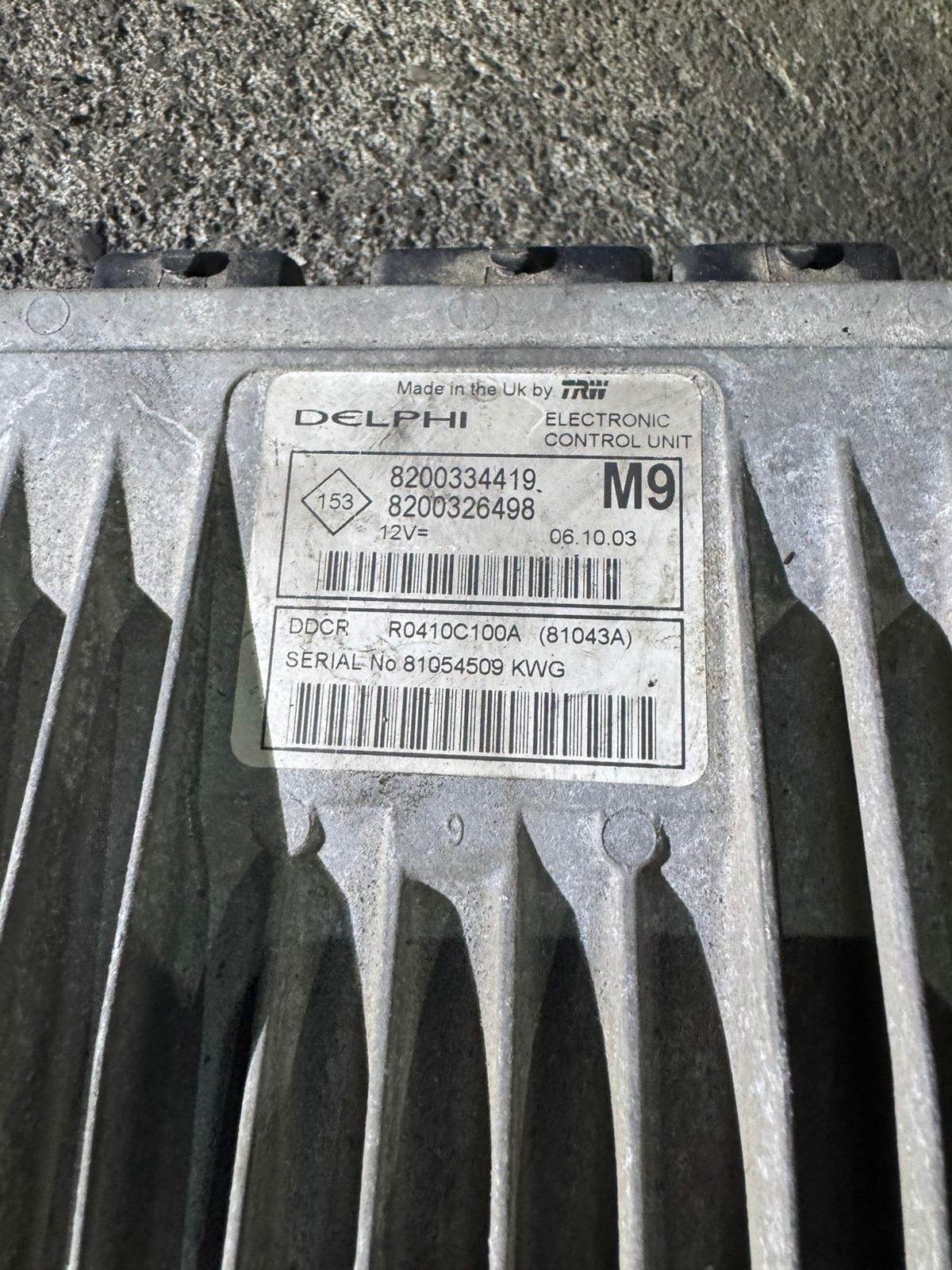 8200334419 Delphi DDCR 8200326498 Diesel Engine ECU