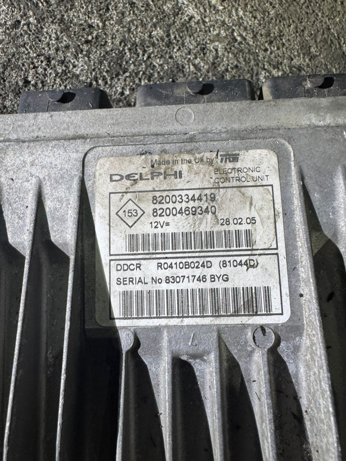 8200334419 Delphi DDCR 8200469340 Engine ECU Unit
