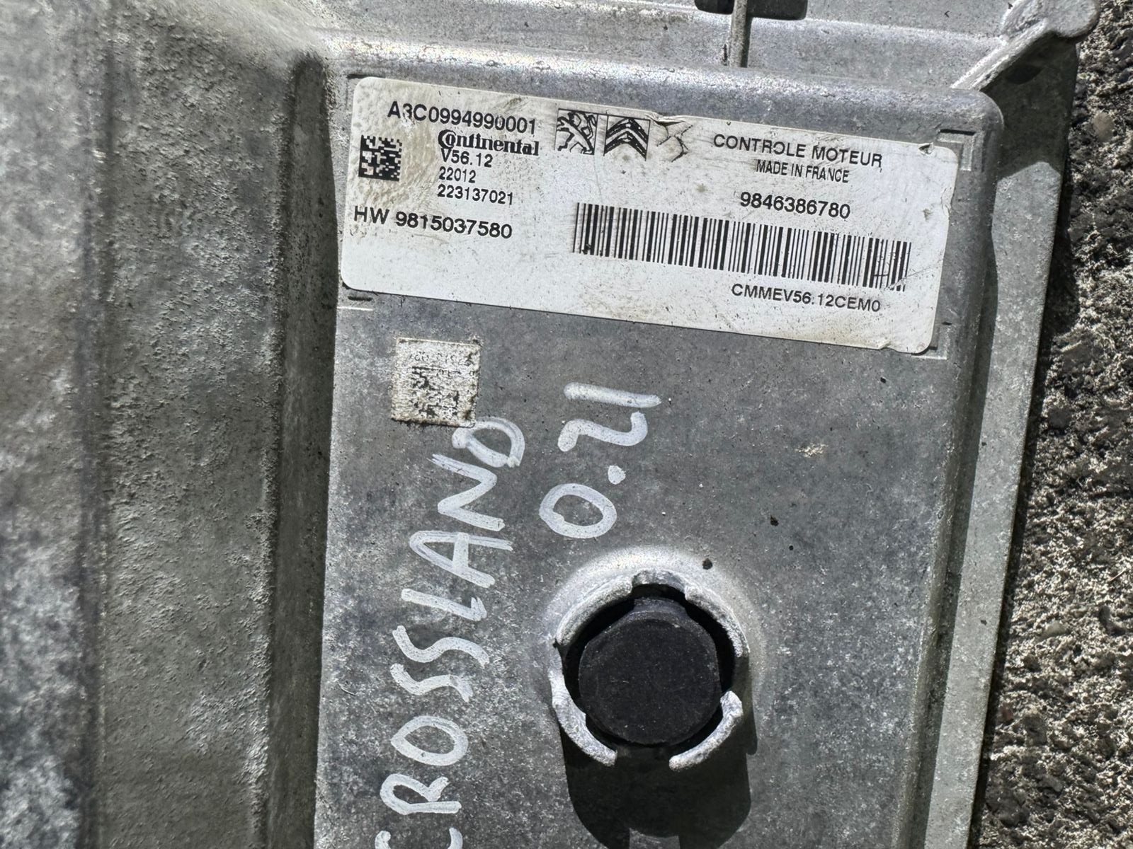 A3C0994990001 Continental V56.12 9846386780 Engine Control Module