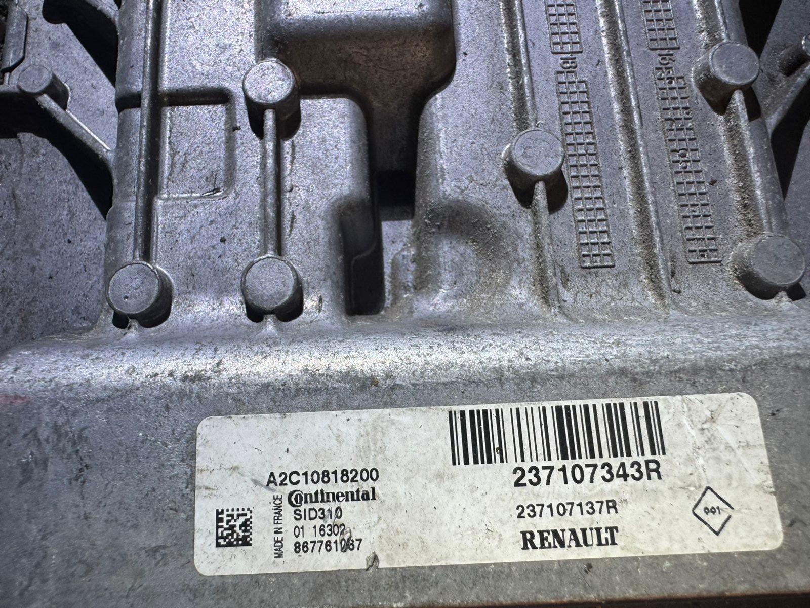 A2C10818200 Continental SID310 237107343R Engine ECU Unit