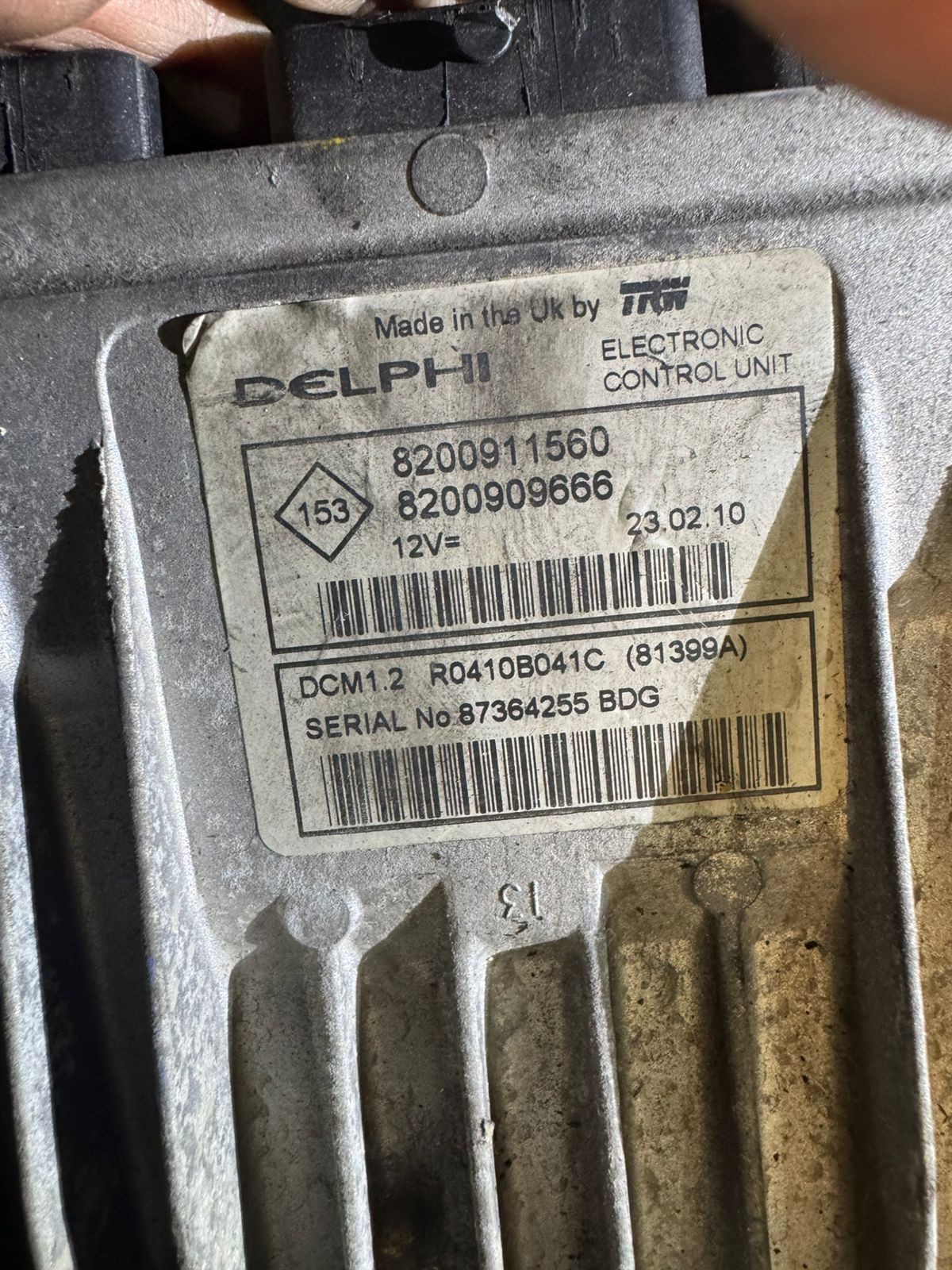 8200911560 Delphi DCM1.2 8200909666 Engine ECU Module