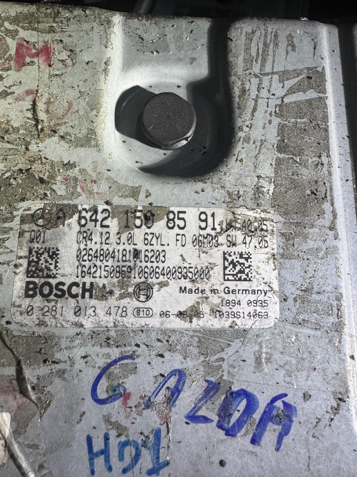 A6421508591 Bosch EDC16CP31 0281013478 Mercedes CDI Engine Control Unit