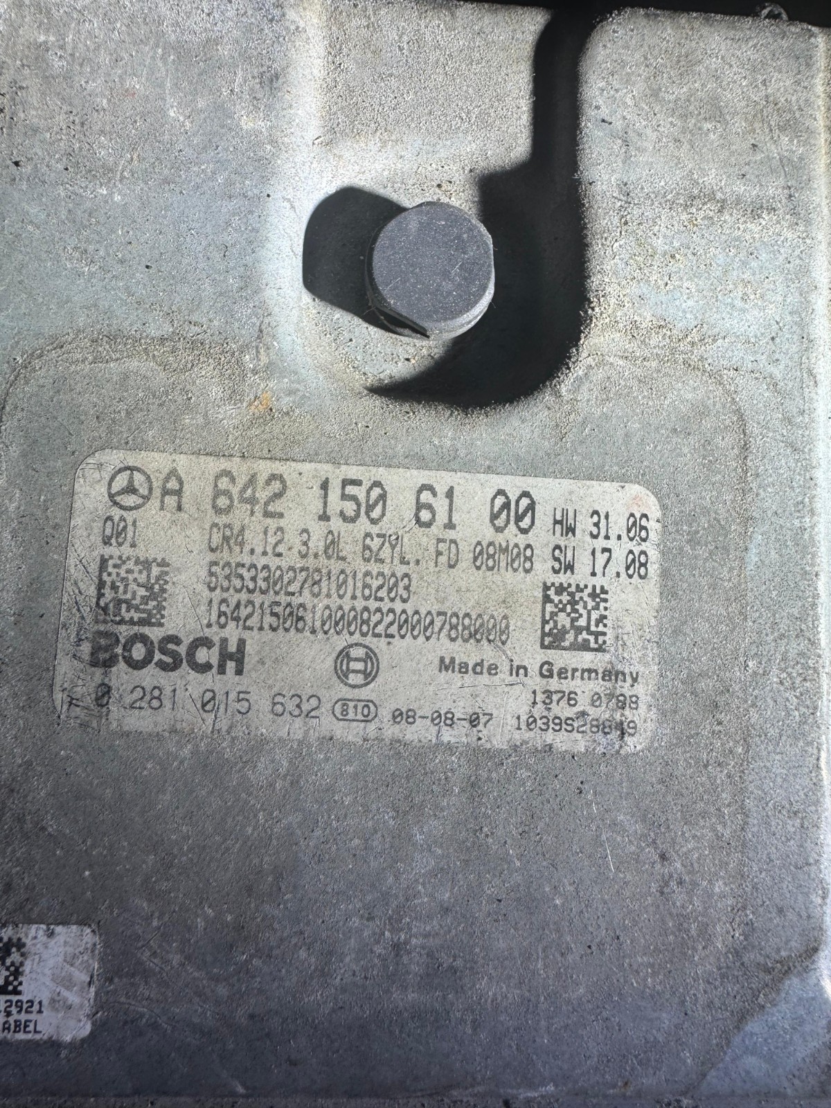 A6421506100 Bosch EDC16CP31 0281015632 Mercedes CDI ECU Control