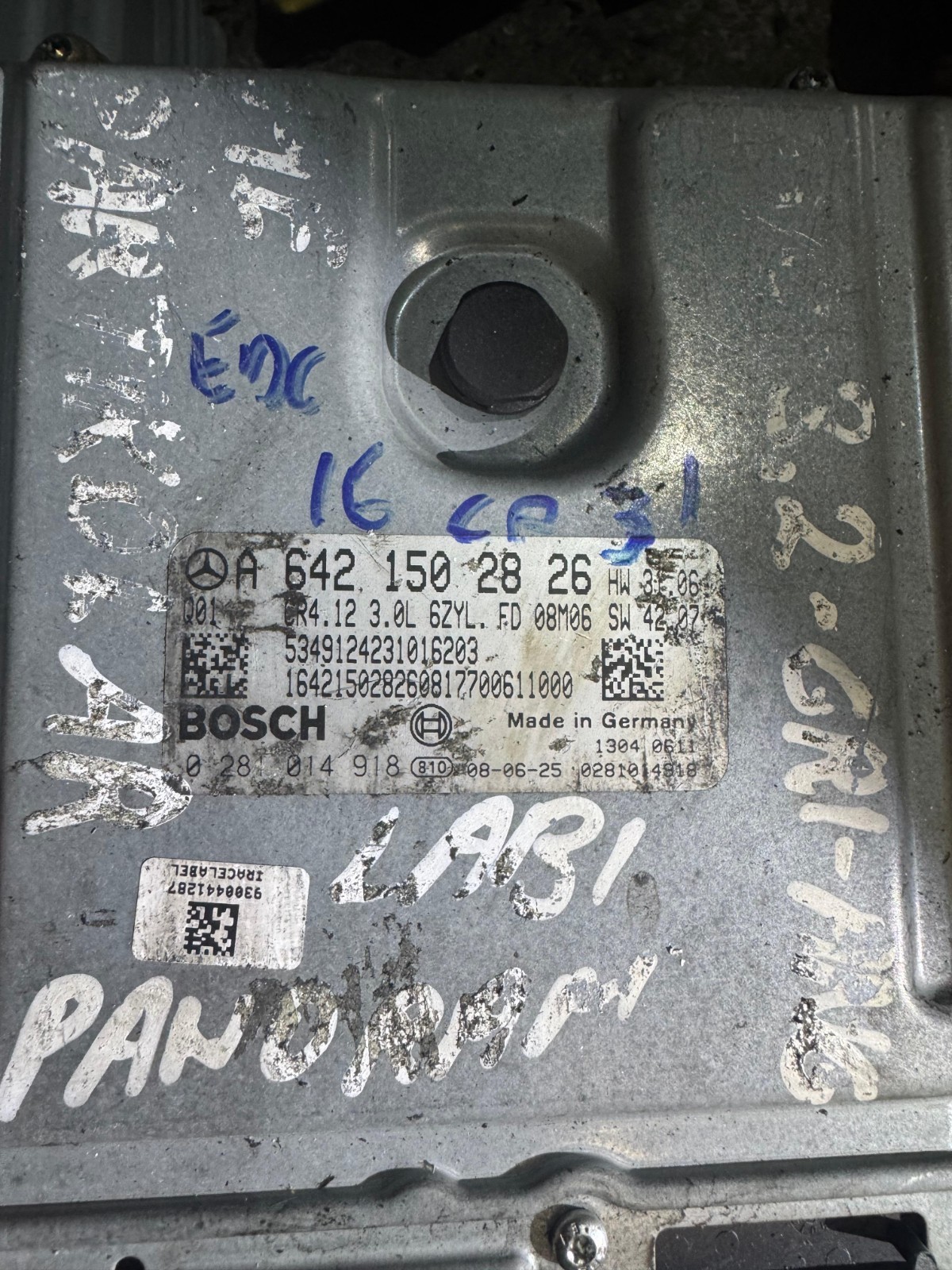 A6421502826 Bosch EDC16CP31 0281014918 Mercedes Engine ECU Unit