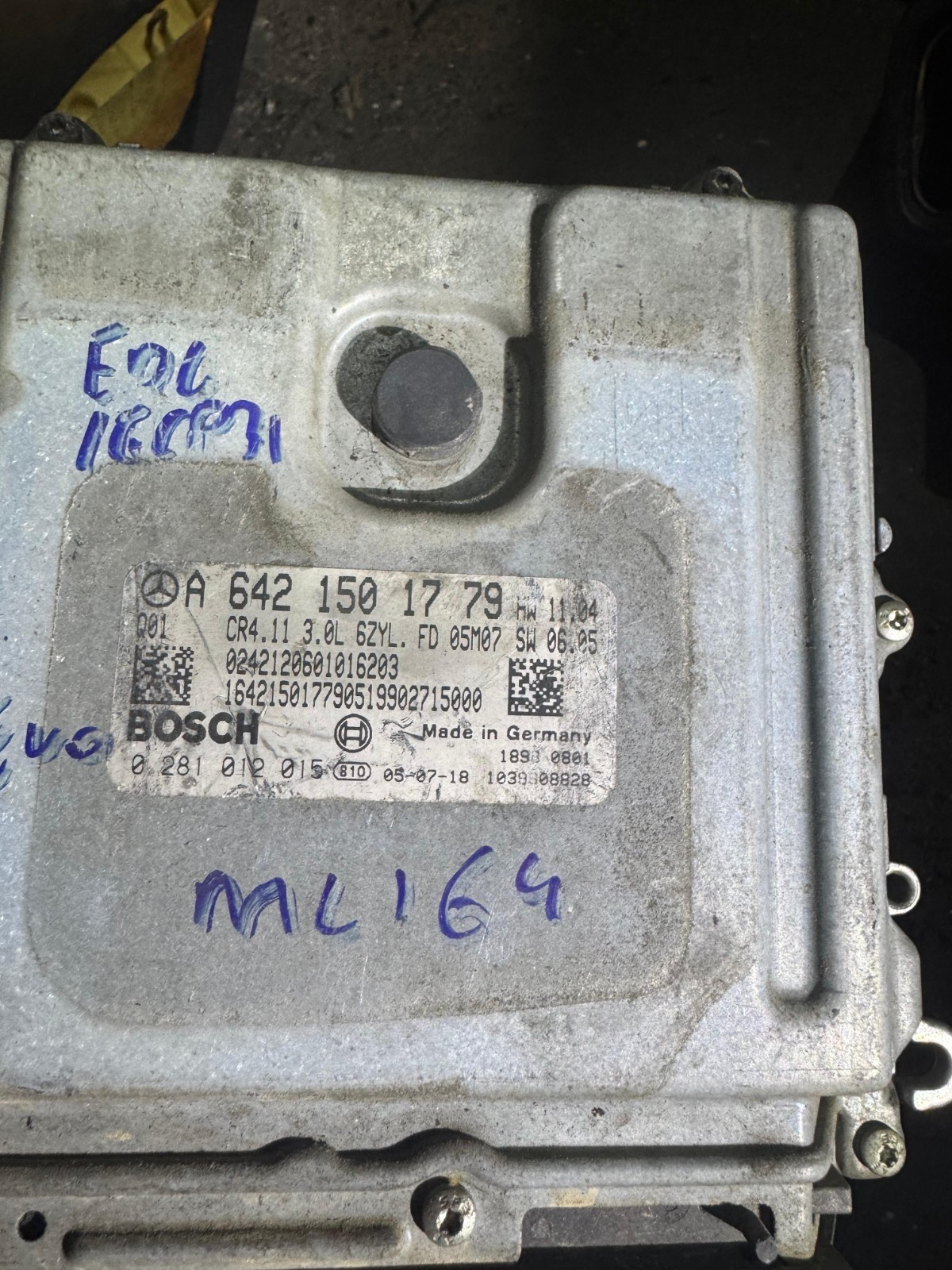 A6421501779 Bosch EDC16CP31 0281012015 Mercedes Diesel ECU