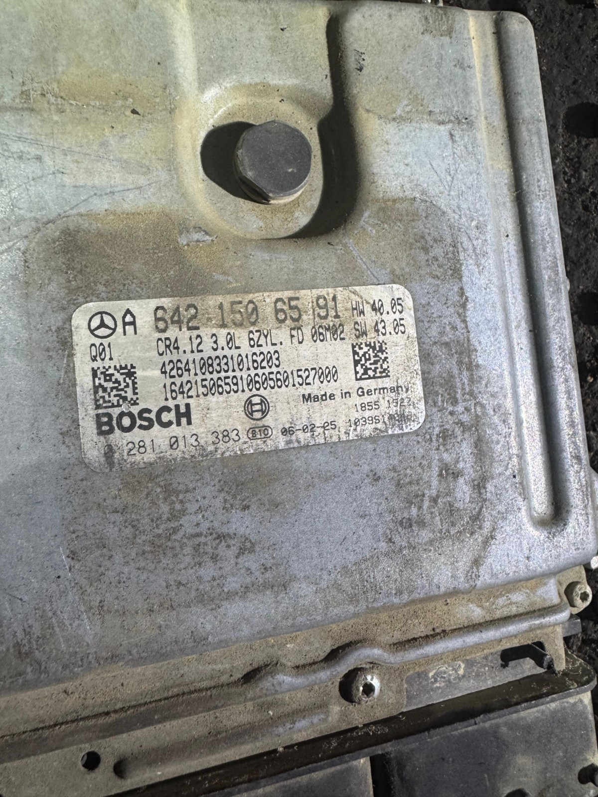 A6421506591 Bosch EDC16CP31 0281013383 Mercedes CDI Engine ECU