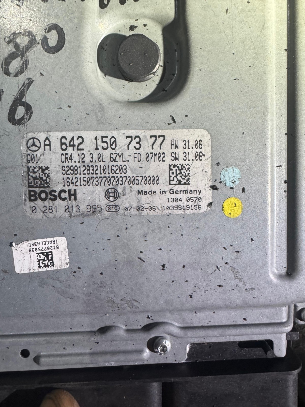 A6421507377 Bosch EDC16CP31 0281013995 Mercedes CDI Engine ECU