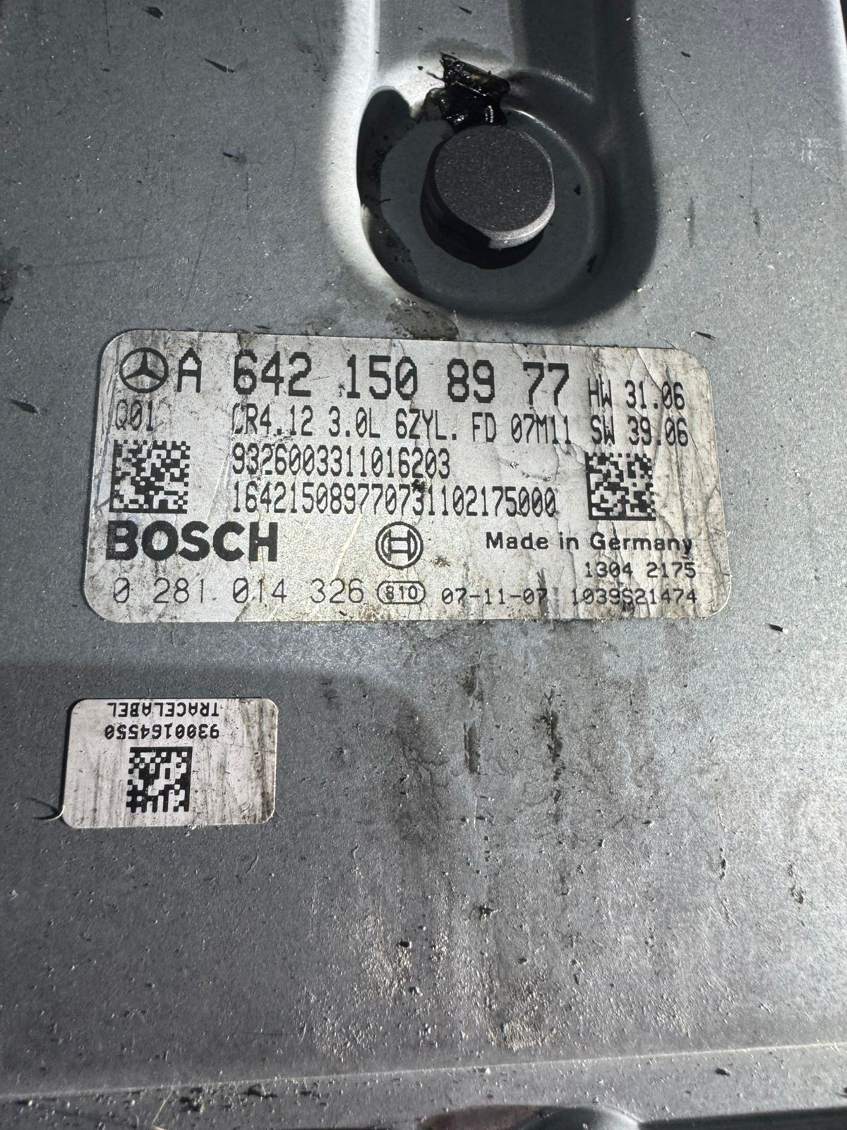 A6421508977 Bosch EDC16CP31 0281014326 Mercedes CDI Engine ECU