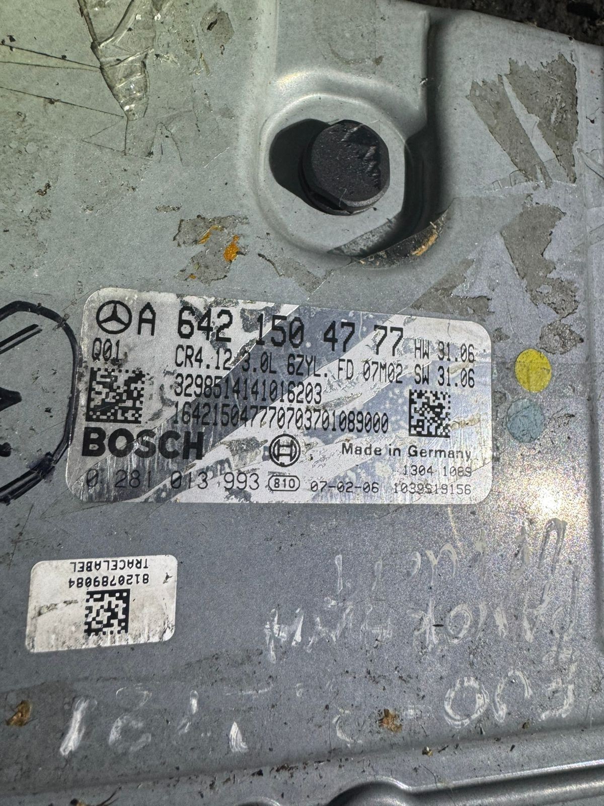 A6421504777 Bosch EDC16CP31 0281013993 Mercedes CDI ECU Unit