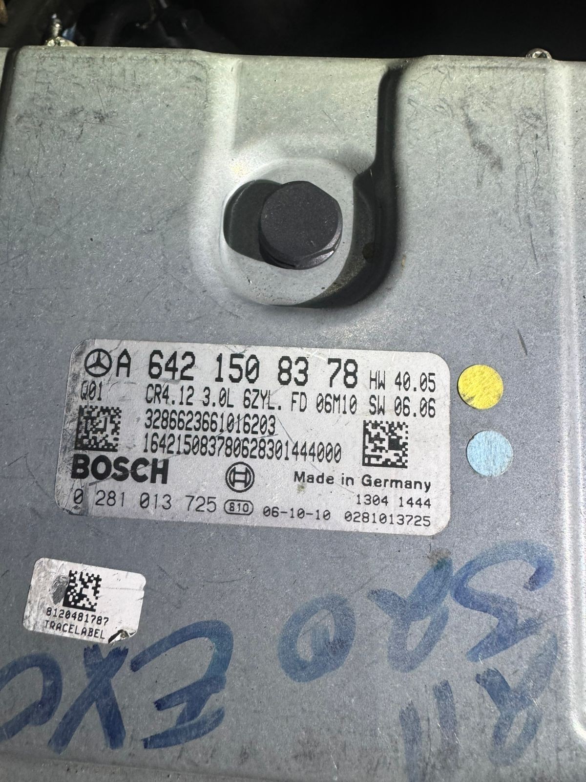 A6421508378 Bosch EDC16CP31 0281013725 Mercedes CDI Engine ECU