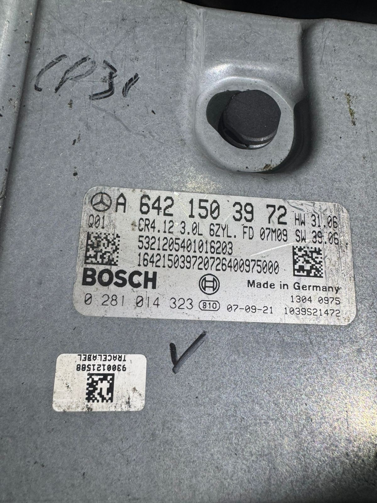 A6421503972 Bosch EDC16CP31 0281014323 Mercedes Diesel ECU Unit