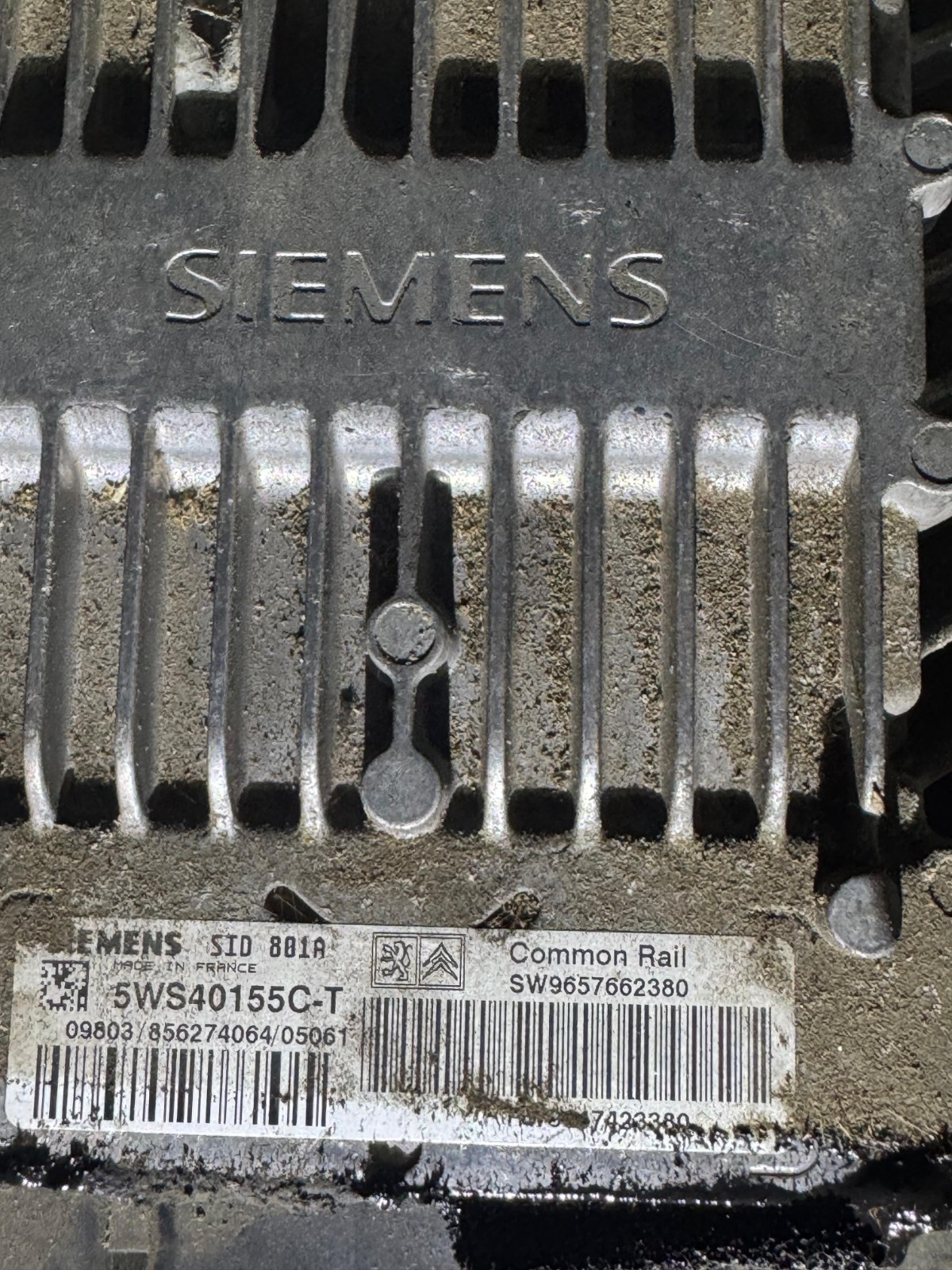 5WS40155C T Siemens SID801A SW9657662380 Engine ECU