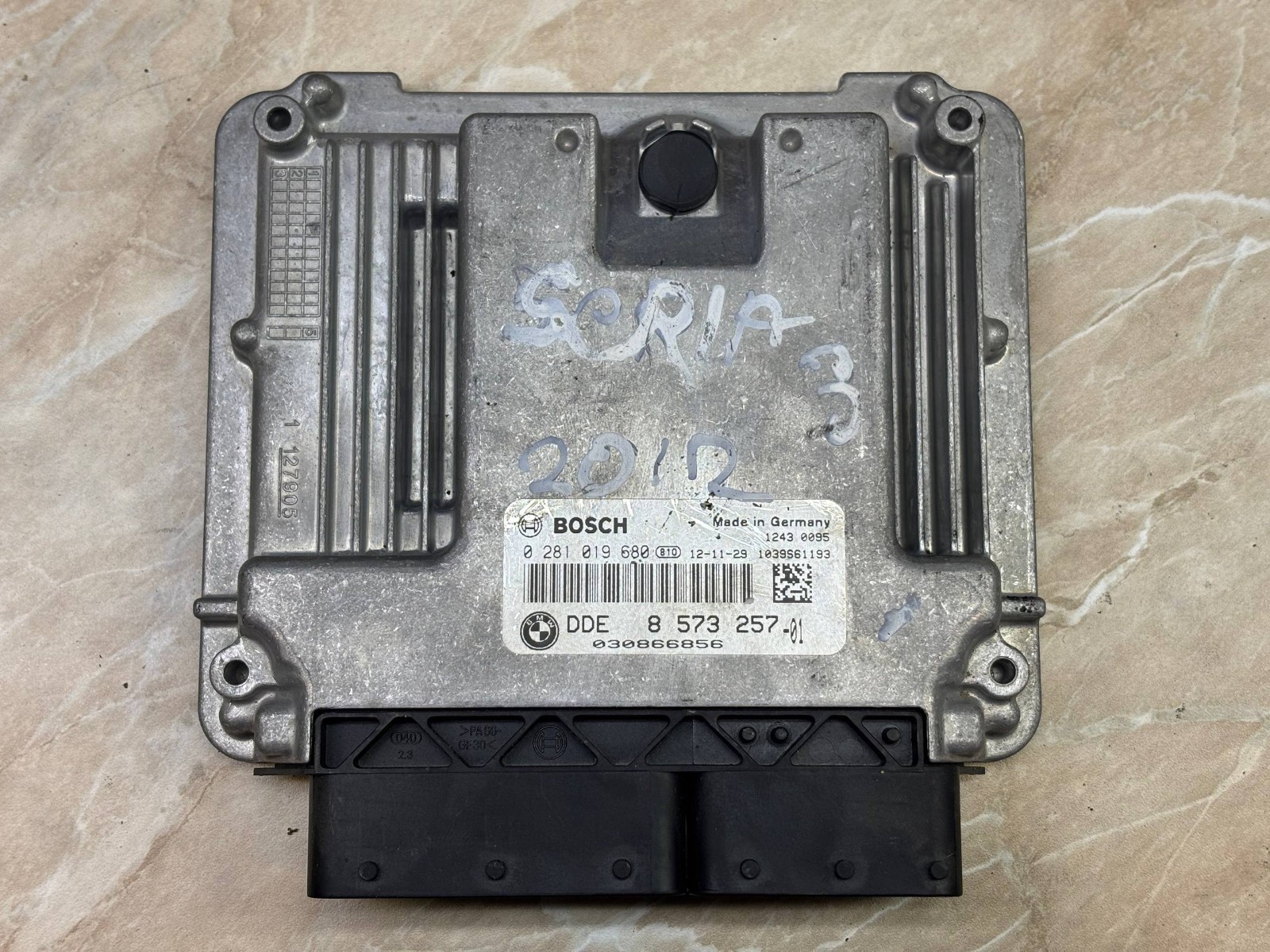DDE 8573257 01 Bosch EDC17C50 0281019680 BMW Engine ECU Module